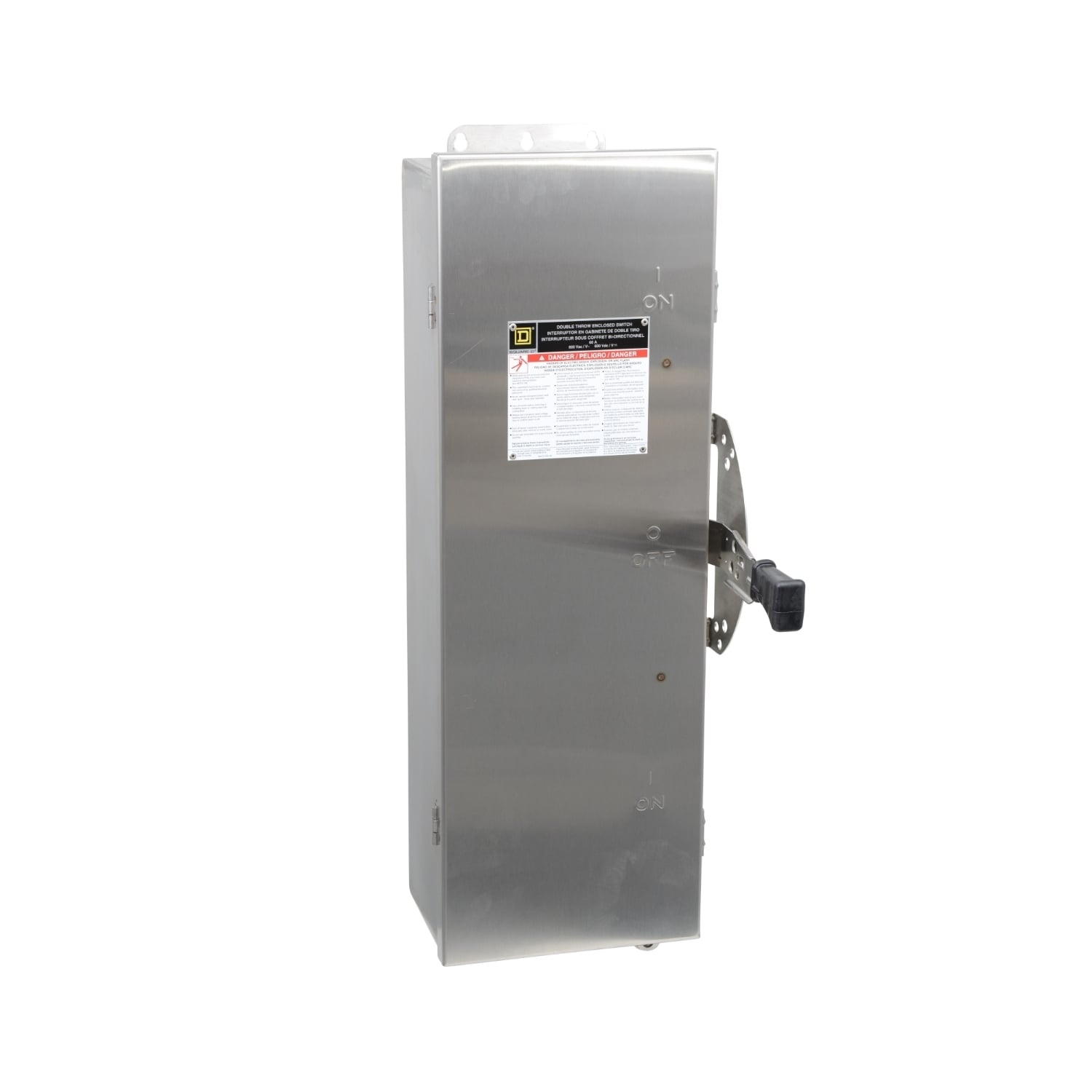 DTU362DS F6 Corrosion-Resistant Dust/Watertight Non-Fusible Safety Switch, 600 V AC/DC, 60 A, 30 hp, 60 hp, 3 Poles