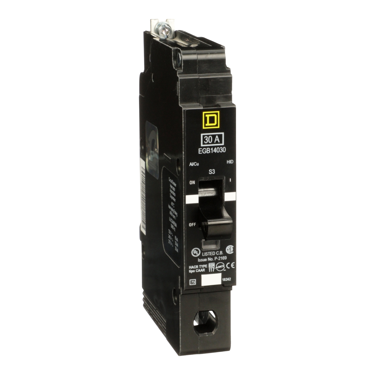 EGB14030 Miniature Circuit Breaker, 30 Amp, 1 Pole, 277V