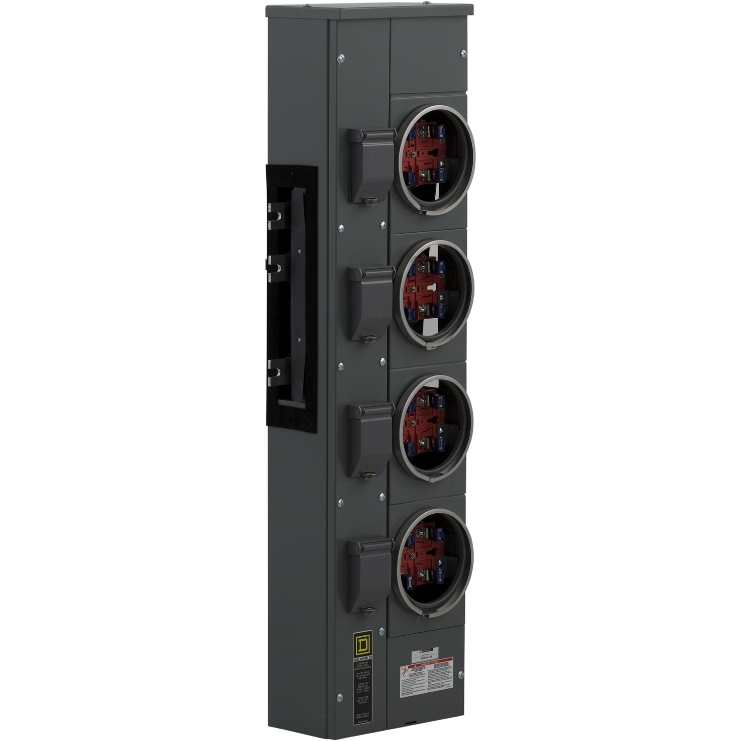 EZM114125C Meter EZM 4 Gang, 1 Phase, 125 Amp, Customer Cover