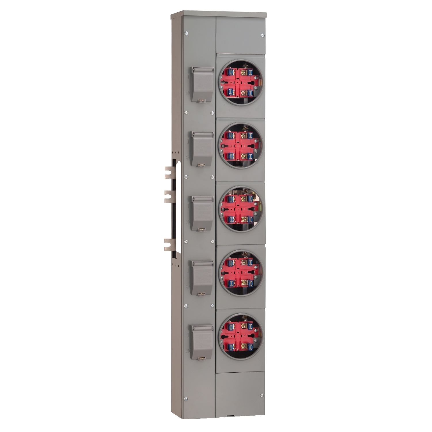EZM115125C Metering EZM 5 Gang, 1 Phase, 125 Amp, Customer Cover