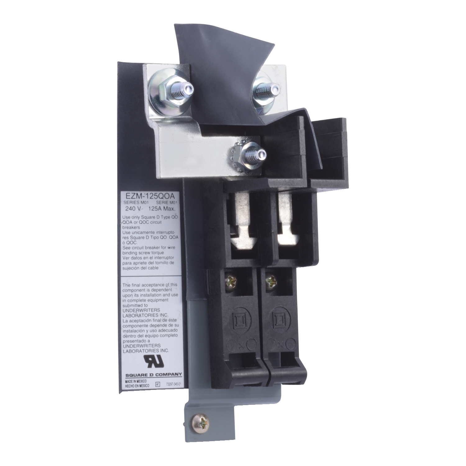 EZM125QOA EZ Meter Pak, Q2M to QO, Circuit Breaker Adaptor