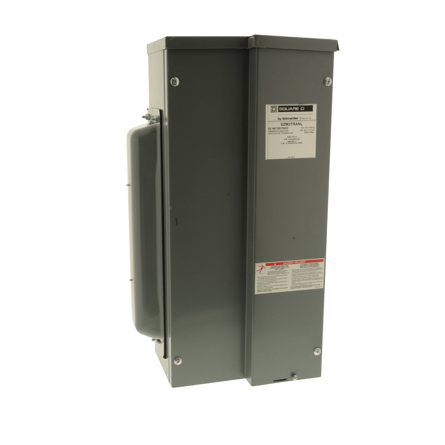 EZM3TRANL EZ Meter Pak, Transition Section, Left, 1200 Amp Bus, 3 Phase