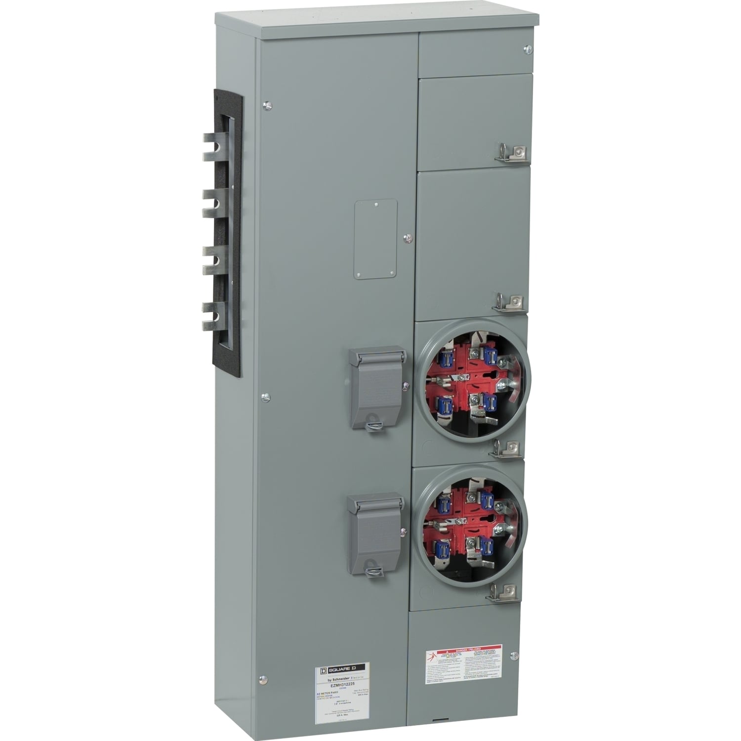 EZMH312225 Branch Unit, EZ Meter Pak, 225 Amp, 2 Socket, 208Y/120V, Horn Bypass, Ringless, Aluminum Busbar