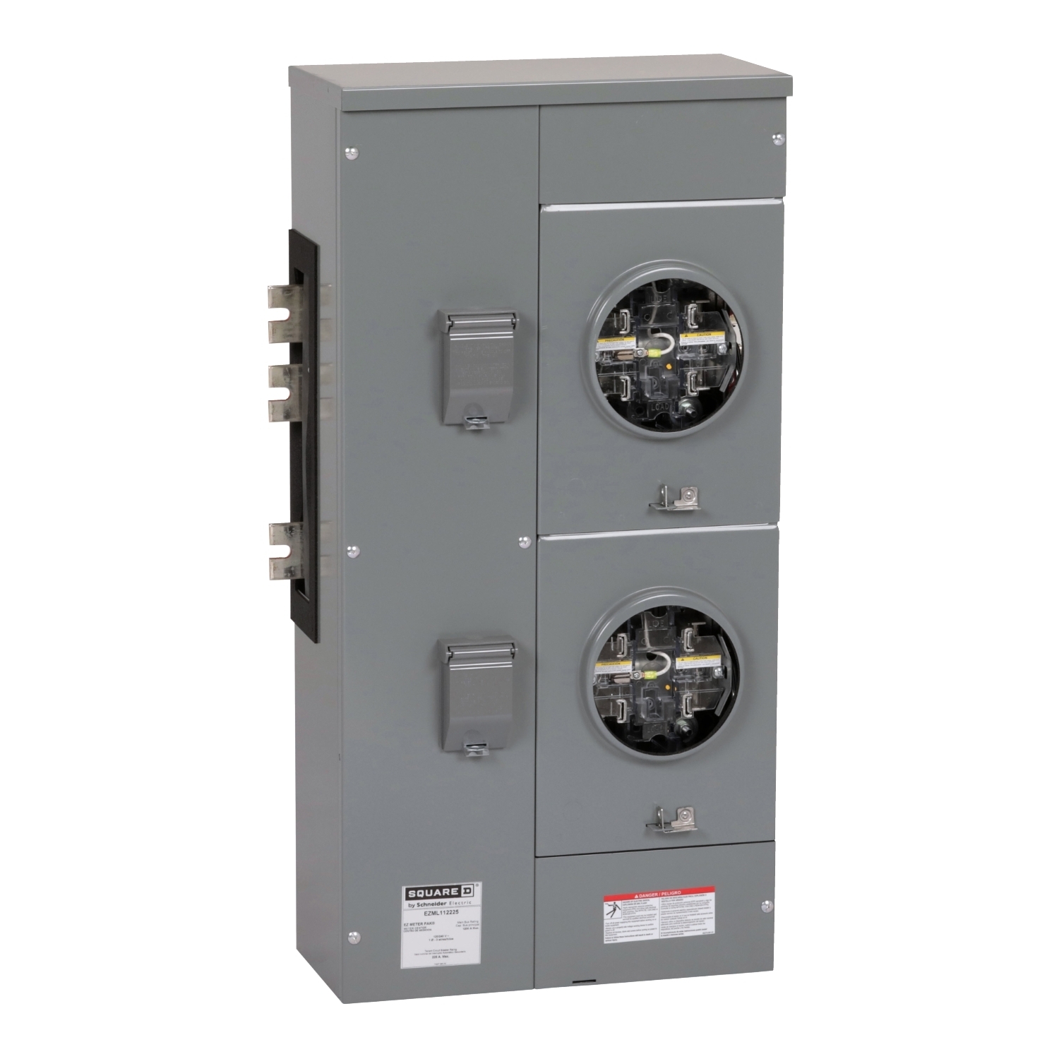 EZML112225 Branch Unit, EZ Meter Pak, 225 Amp, 2 Socket, 120/240V, Lever Bypass, Ringless