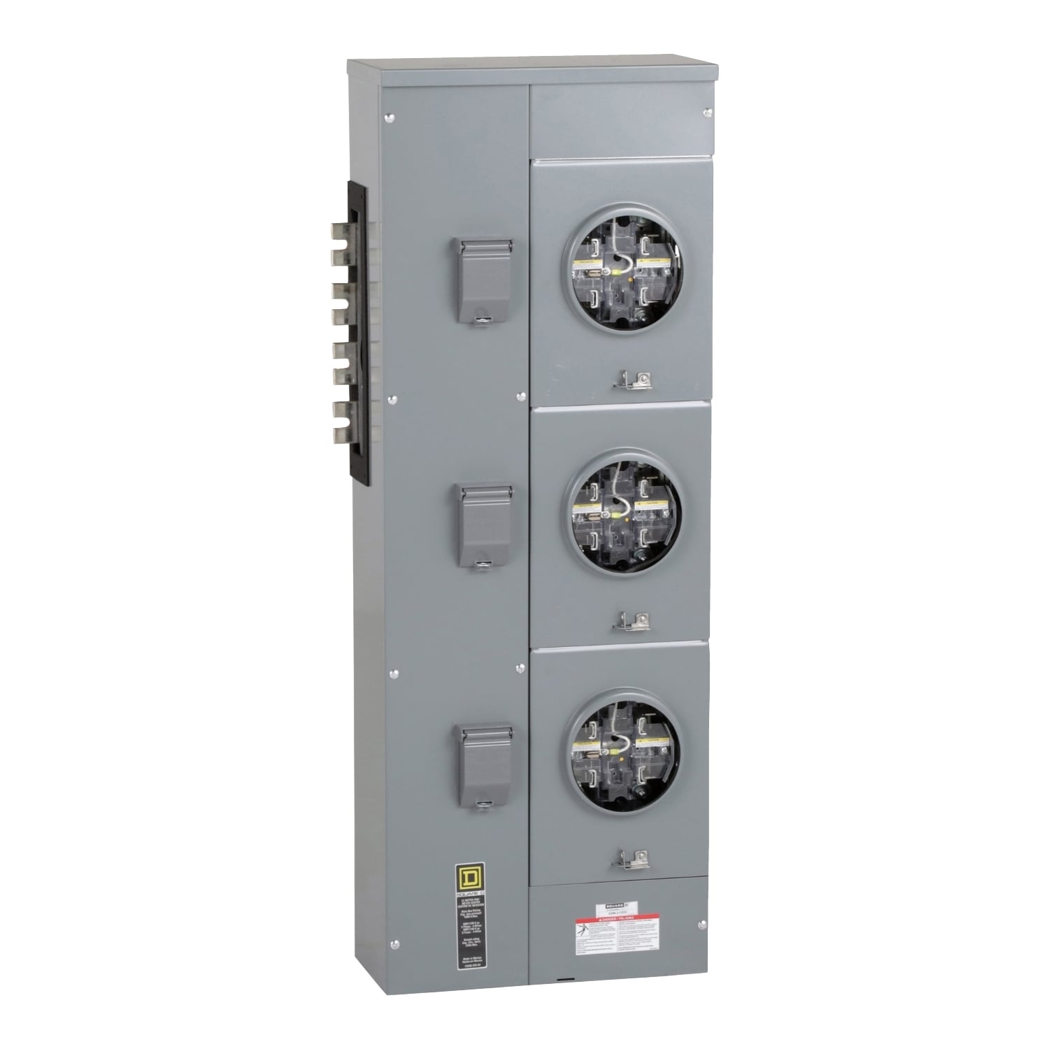 EZML313225 Branch Unit, EZ Meter Pak, 225 Amp, 3 Socket, 208Y/120V, Lever Bypass, Ringless, Aluminum and Copper Busbar