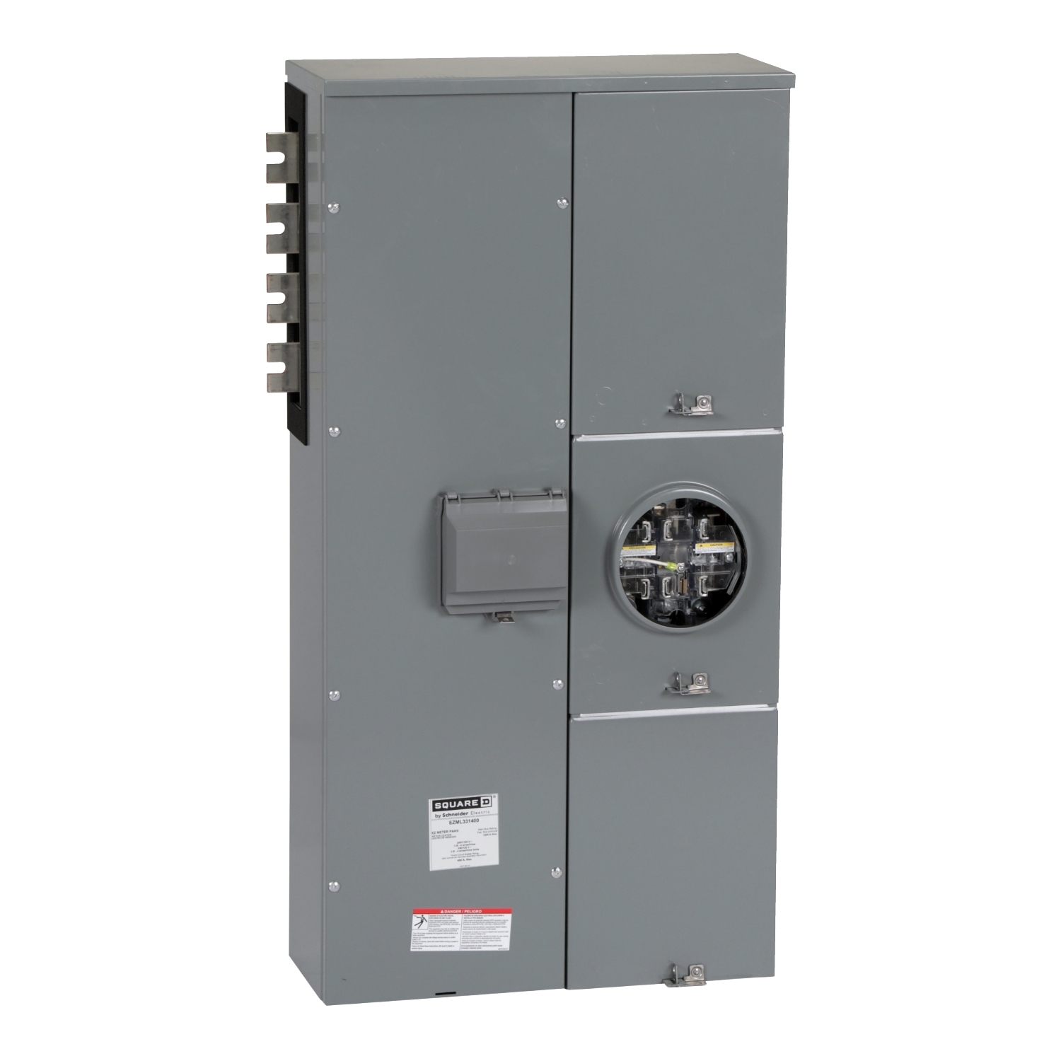 EZML331400 EZ Meter Pak Meter Center Branch Unit, 200 Amp, 3 Phase, Ringless, Lever, 7 Jaw with release, 1 Socket, 208Y/120V, 4 Wire
