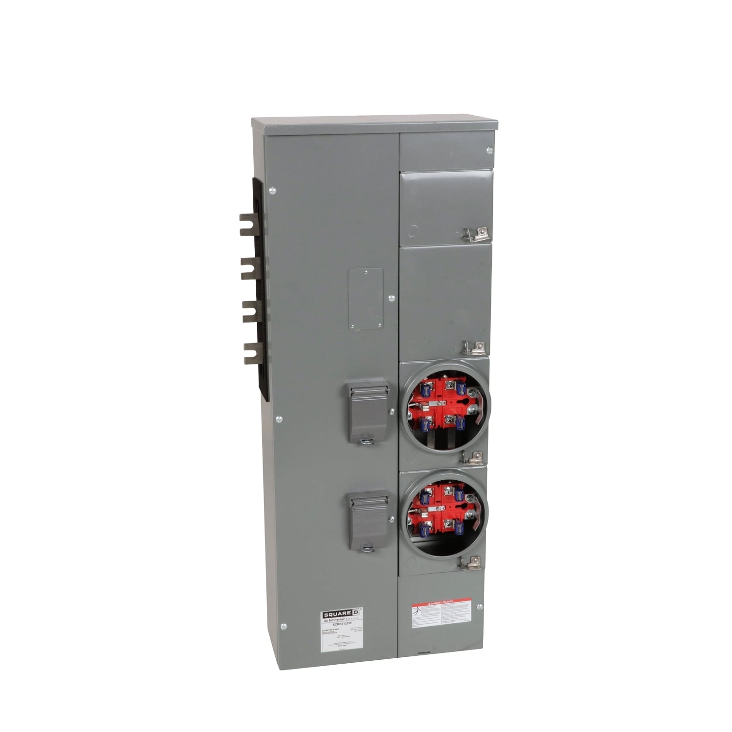EZMR312225 Branch Unit, EZ Meter Pak, 225 Amp, 2 Socket, 208Y/120V, No Bypass, Ringless, Aluminum Busbar