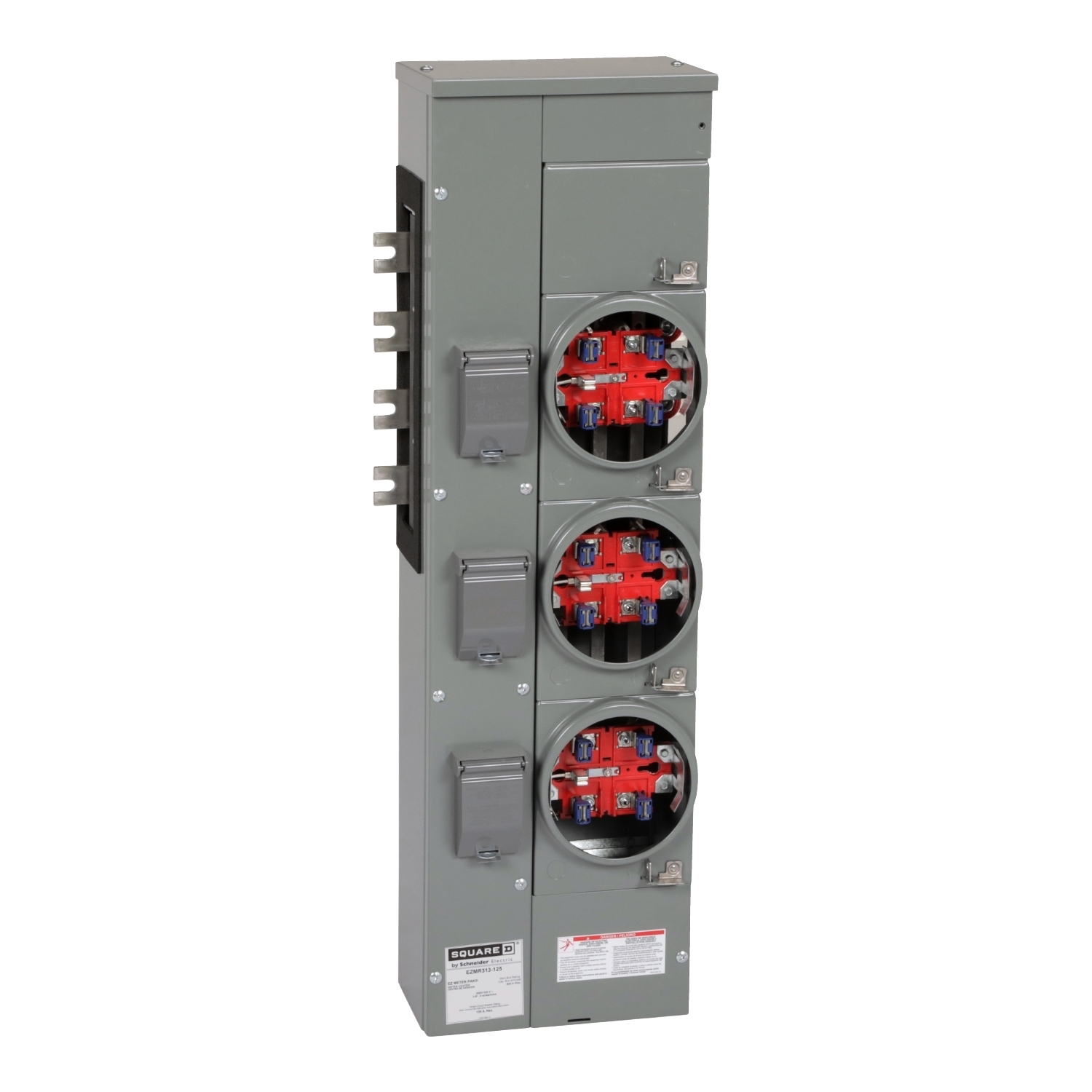 EZMR313125 Branch Unit, EZ Meter Pak, 125 Amp, 3 Socket, 208Y/120V, No Bypass, Ringless