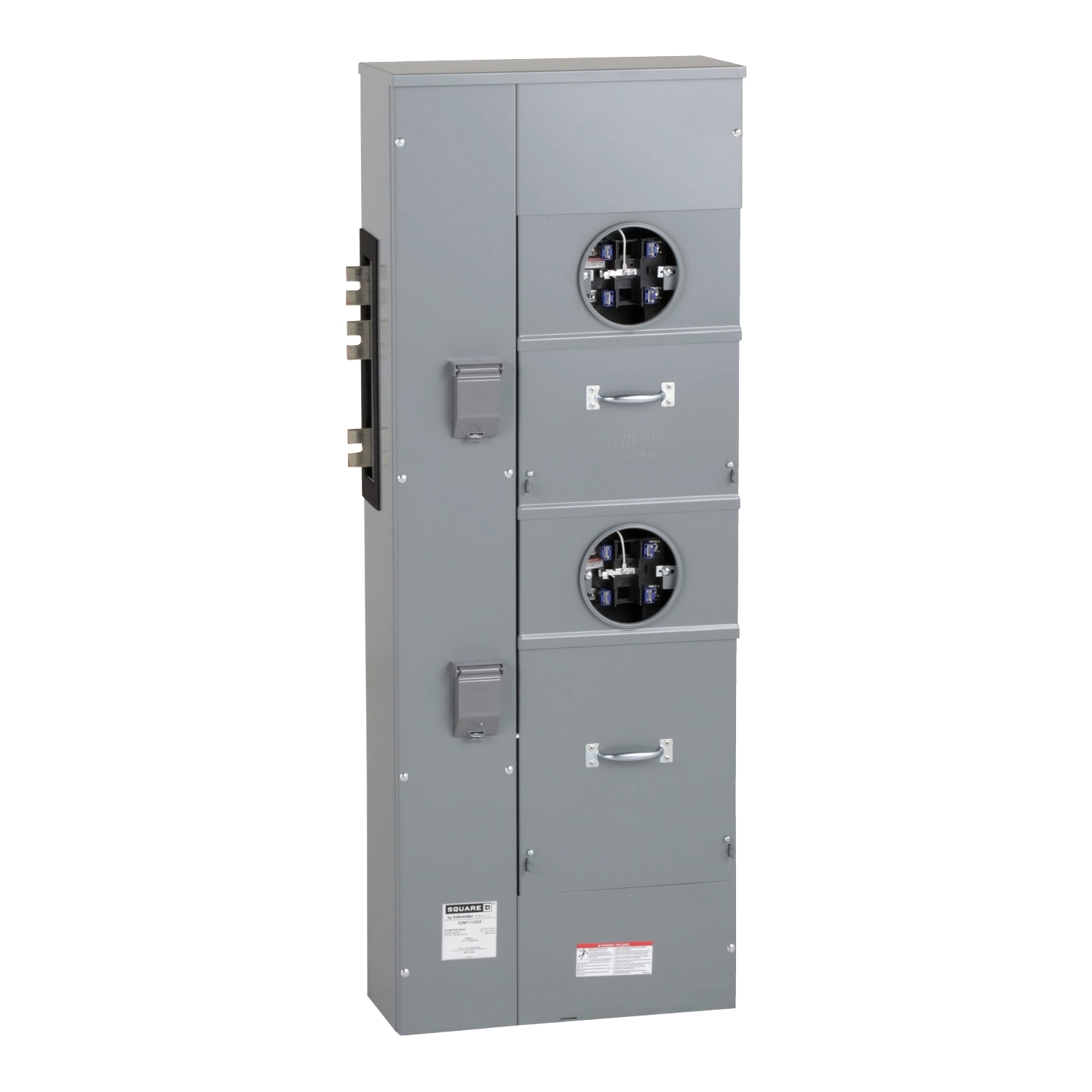 EZMT112225 Branch Unit, EZ Meter Pak, 225 Amp, 2 Socket, 120/240V, Test Block Bypass, Ringed