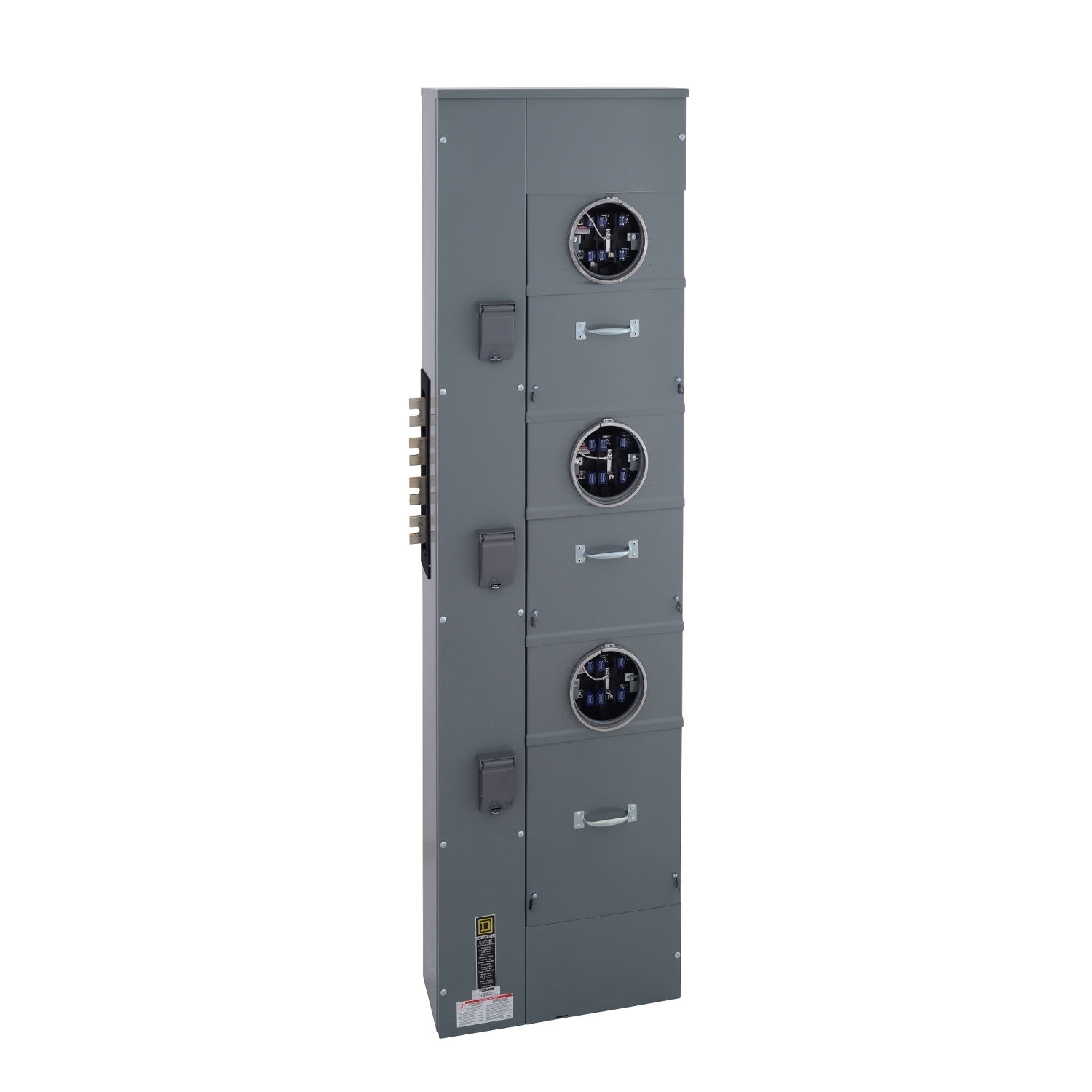 EZMT333225 Branch Unit, EZ Meter Pak, 225 Amp, 3 Socket, 208Y/120V, Test Block Bypass, Ringed, Aluminum and Copper Busbar