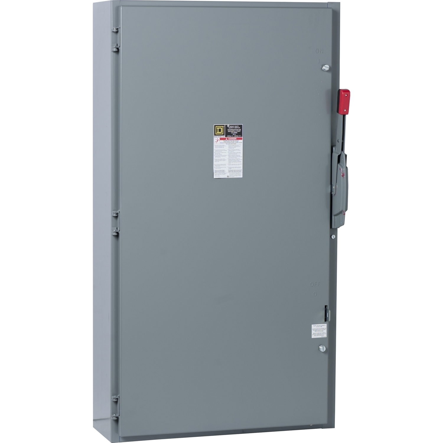 H226 E4 Fusible Heavy Duty Safety Switch, 240 V AC/250 V DC, 600 A, 75 hp, 200 hp, 50 hp, DPST Contact, 2 Poles