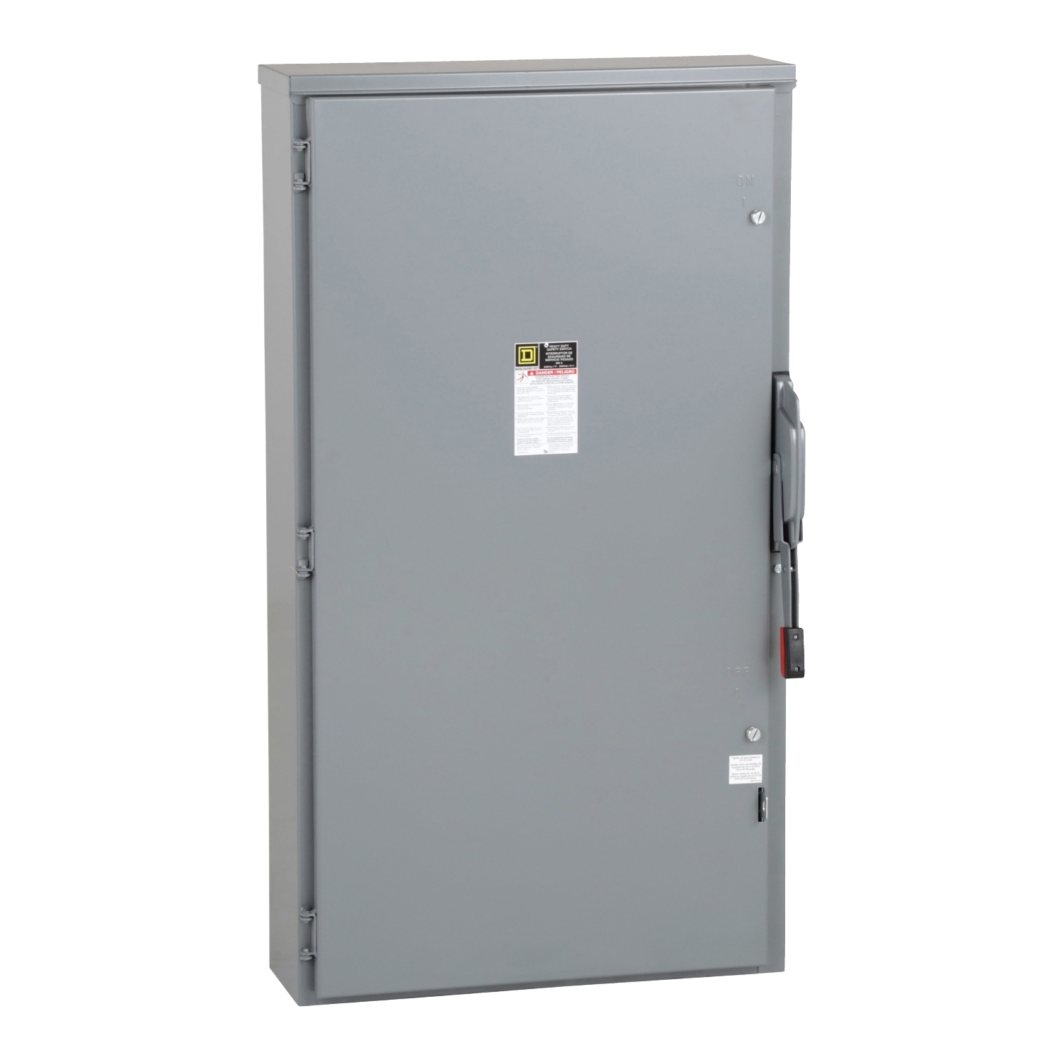 H226NR E5 Heavy Duty Fusible Safety Switch, 240 V AC/250 V DC, 600 A, 50 hp, 200 hp, 2NO 2 Form A Contact, 2 Poles