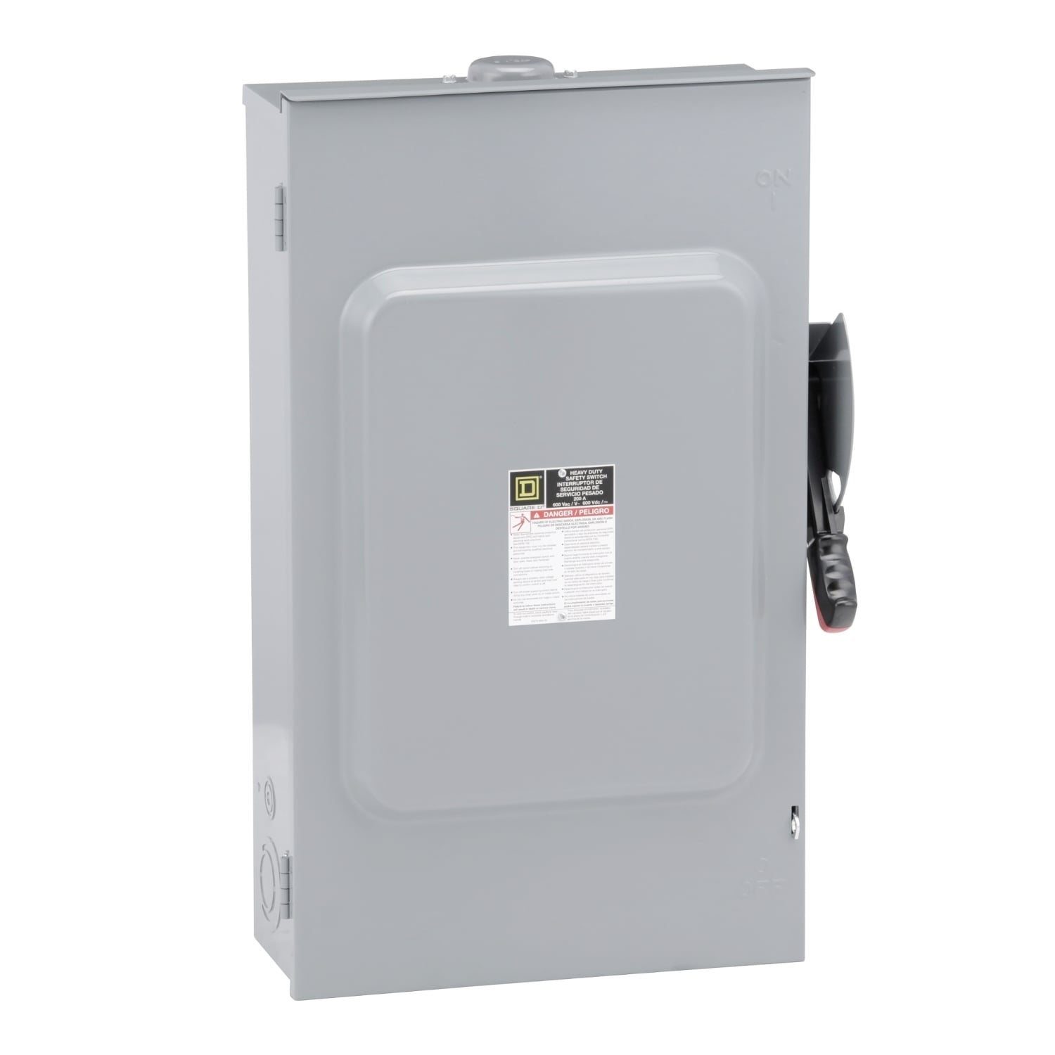 H364RB Heavy Duty Fusible Iceproof Rainproof Safety Switch, 600 VAC/VDC, 200 A, 50 hp, 60 hp, 3PST Contact, 3 Poles