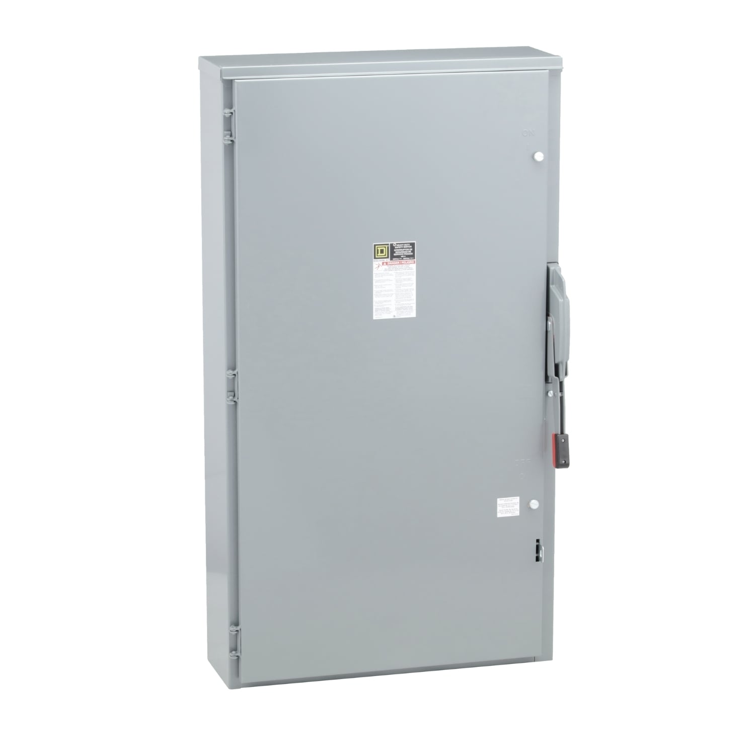 H365NR Heavy Duty Fusible Iceproof Rainproof Sleetproof Safety Switch With Factory Installed Neutral, 600 V AC/DC, 400 A, 50 hp, 125 hp, 3PST Contact, 3 Poles