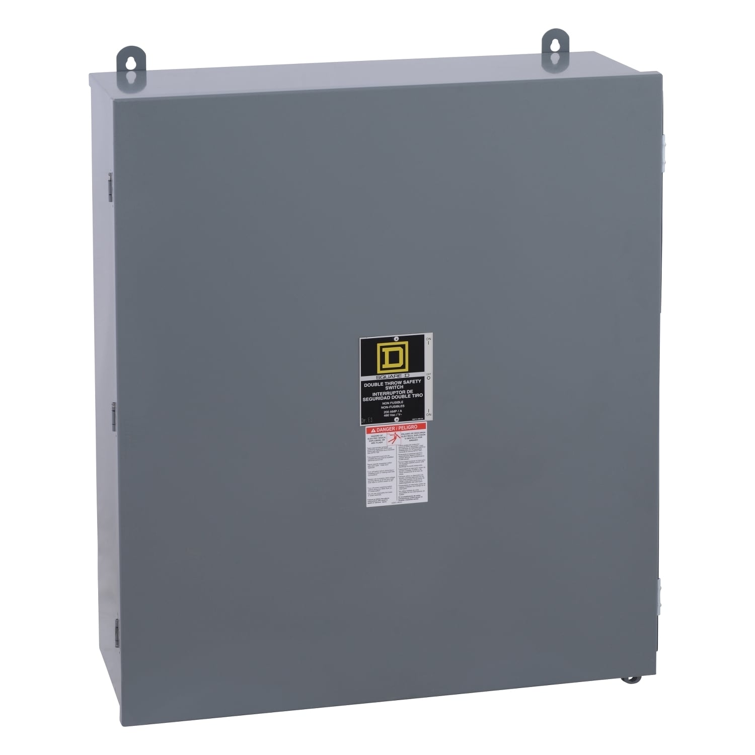 H82444 E2 Dust-Tight Driptight Fusible Heavy Duty Safety Switch, 240/250 VAC/VDC, 200 A, 4 Form C 4PDT Contact, 4 Poles