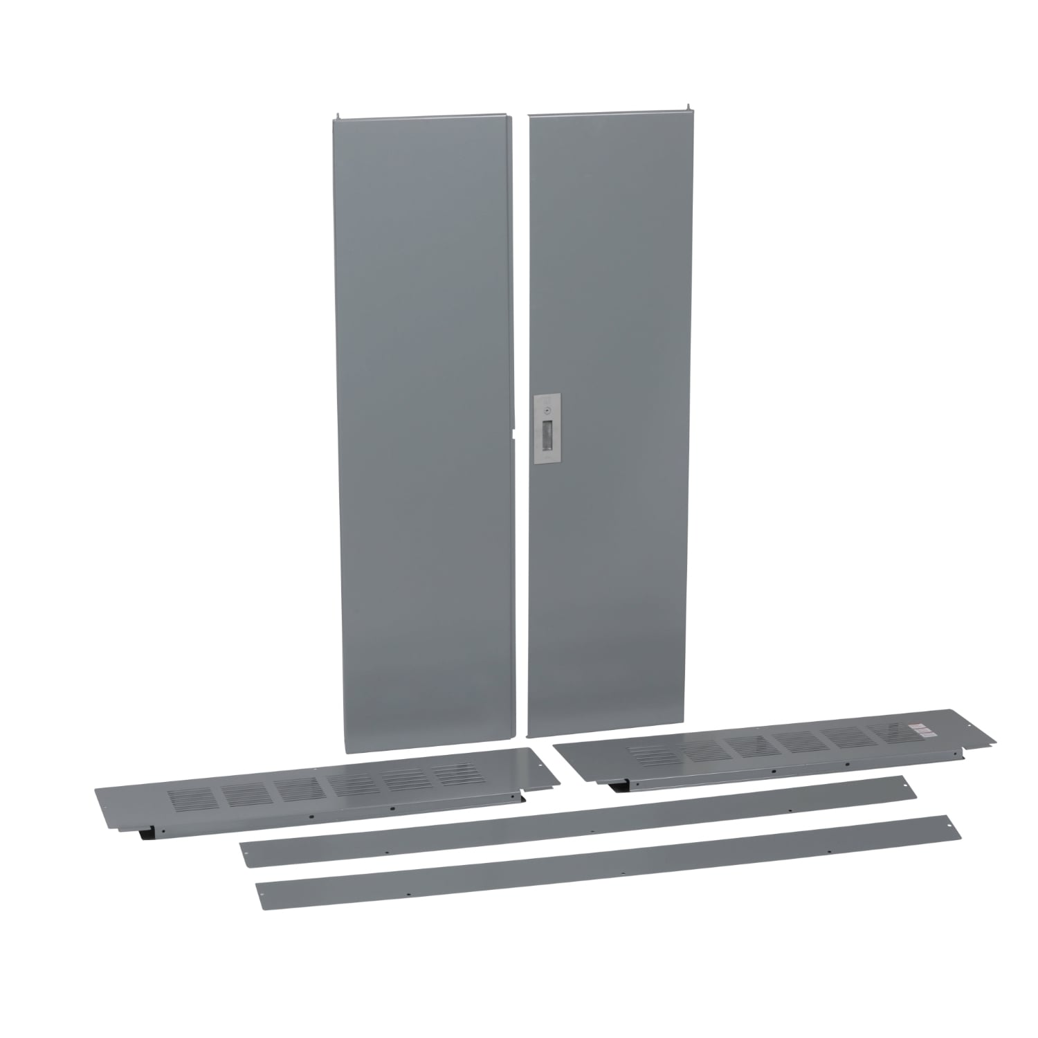 HCR86TSD 4-Piece Trim Front With Door, 86 in L x 44 in W, For Use With I-Line Circuit Breaker Combination Panelboard, Surface Mount