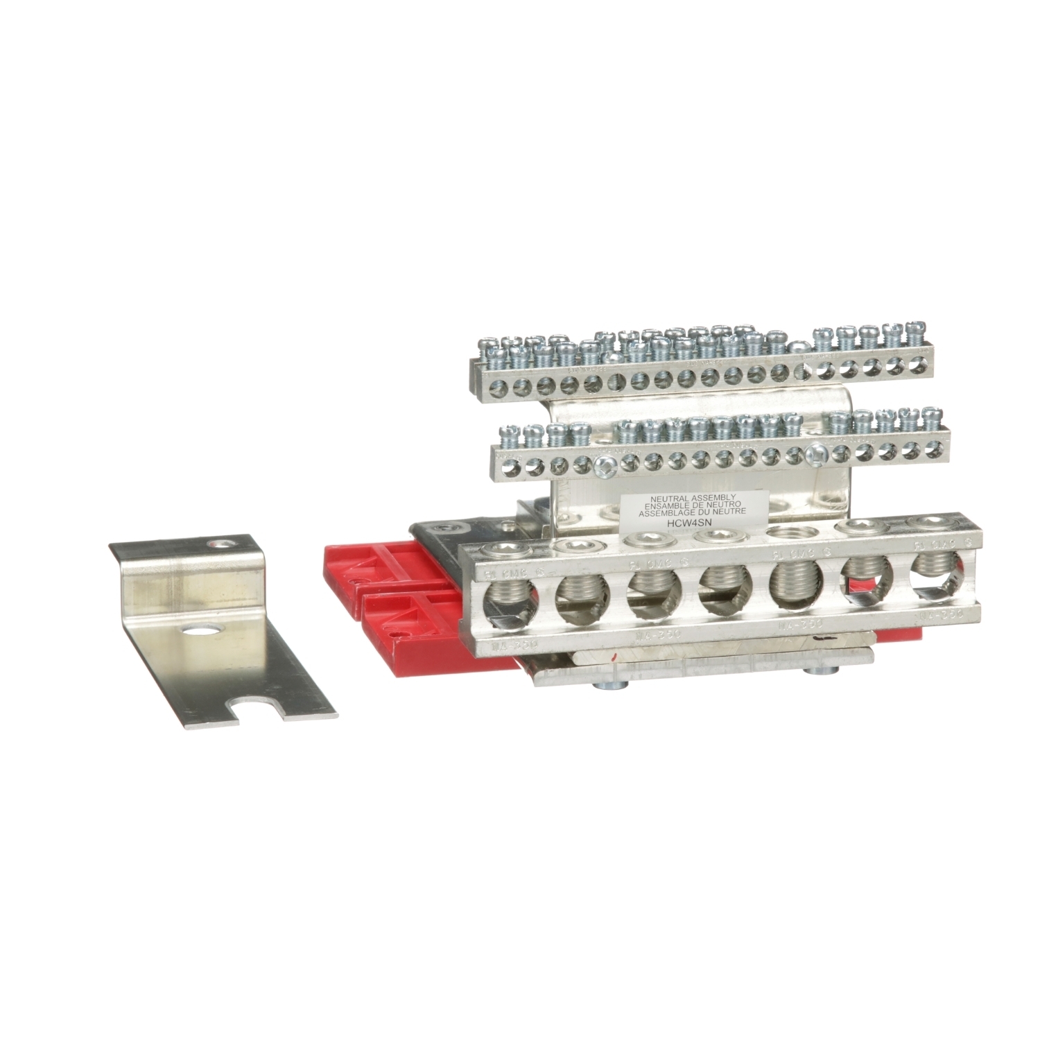 HCW4SN I-Line Solid Neutral Assembly, For Use With Main Breaker, Main Lug Merchandised Panelboard, 600 V AC/250 V DC, 400 A, 3 Phase, 60 Hz, 4 AWG to 600 kcmil Al/Cu Lug, Surface Mount, Aluminum/Copper