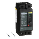 Circuit breaker, PowerPact H, 20A, 2 pole, 600VAC, 14kA, lugs, thermal magnetic, 80%