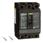Circuit breaker, PowerPact H, 40A, 3 pole, 600VAC, 25kA, lugs, thermal magnetic, 80%