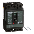Circuit breaker, PowerPact H, 80A, 3 pole, 600VAC, 25kA, lugs, thermal magnetic, 80%