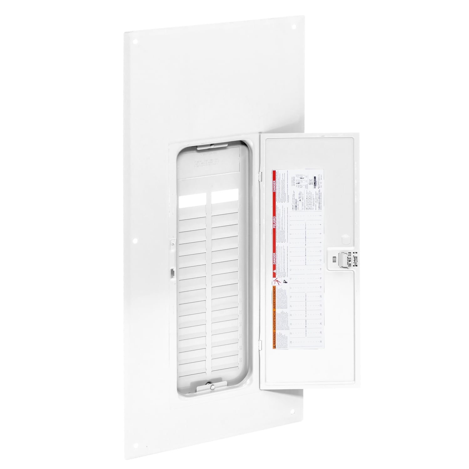 HOMC30UCW Homeline Replacement cover, Homeline, for 30 space load center, combination flush and surface, white