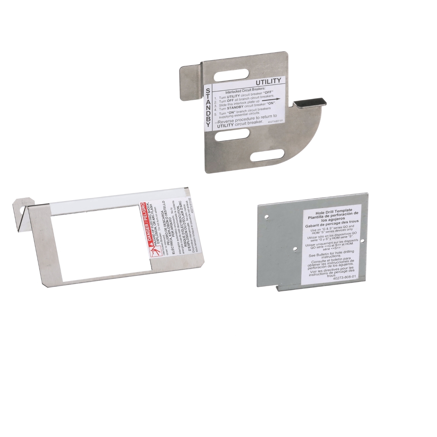 HOMCGK2C Homeline Load center accessory, Homeline, interlock kit, generator circuit breaker, high amp, indoor, clam packaging