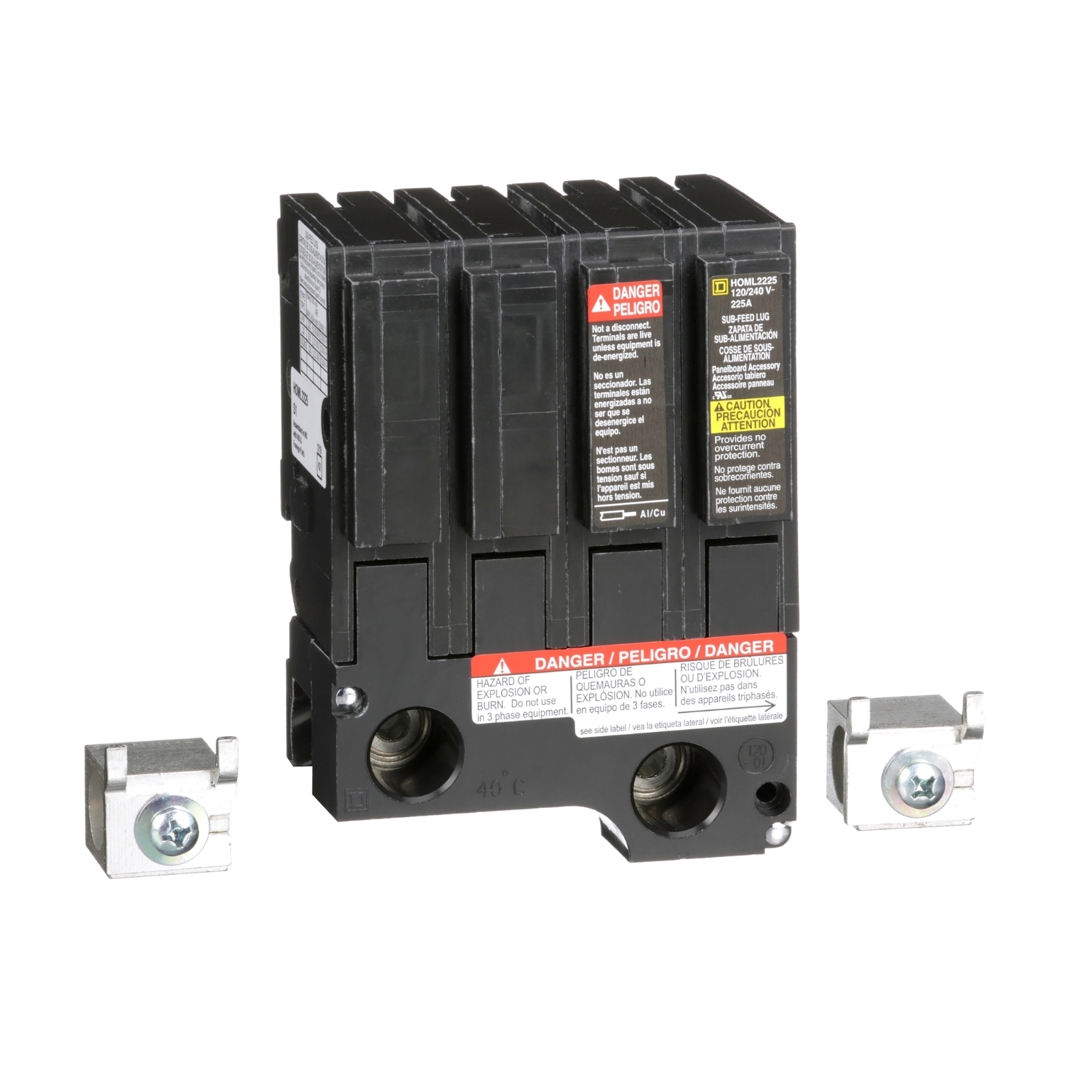 HOML2225 Homeline Load center accessory, Homeline, lug kit, main, 225A