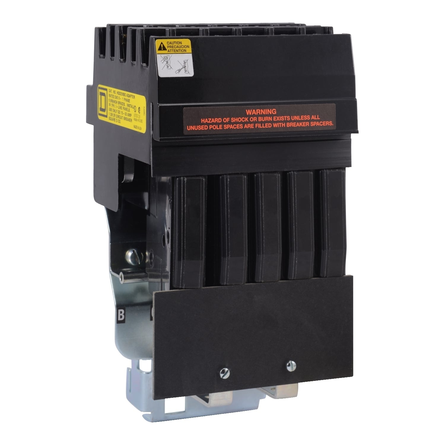 HQO206BC 1-Phase BC Phase Connection Power Distribution Panel, 120/240 V AC, 30 A, 2 Poles, 25 kA Interrupt