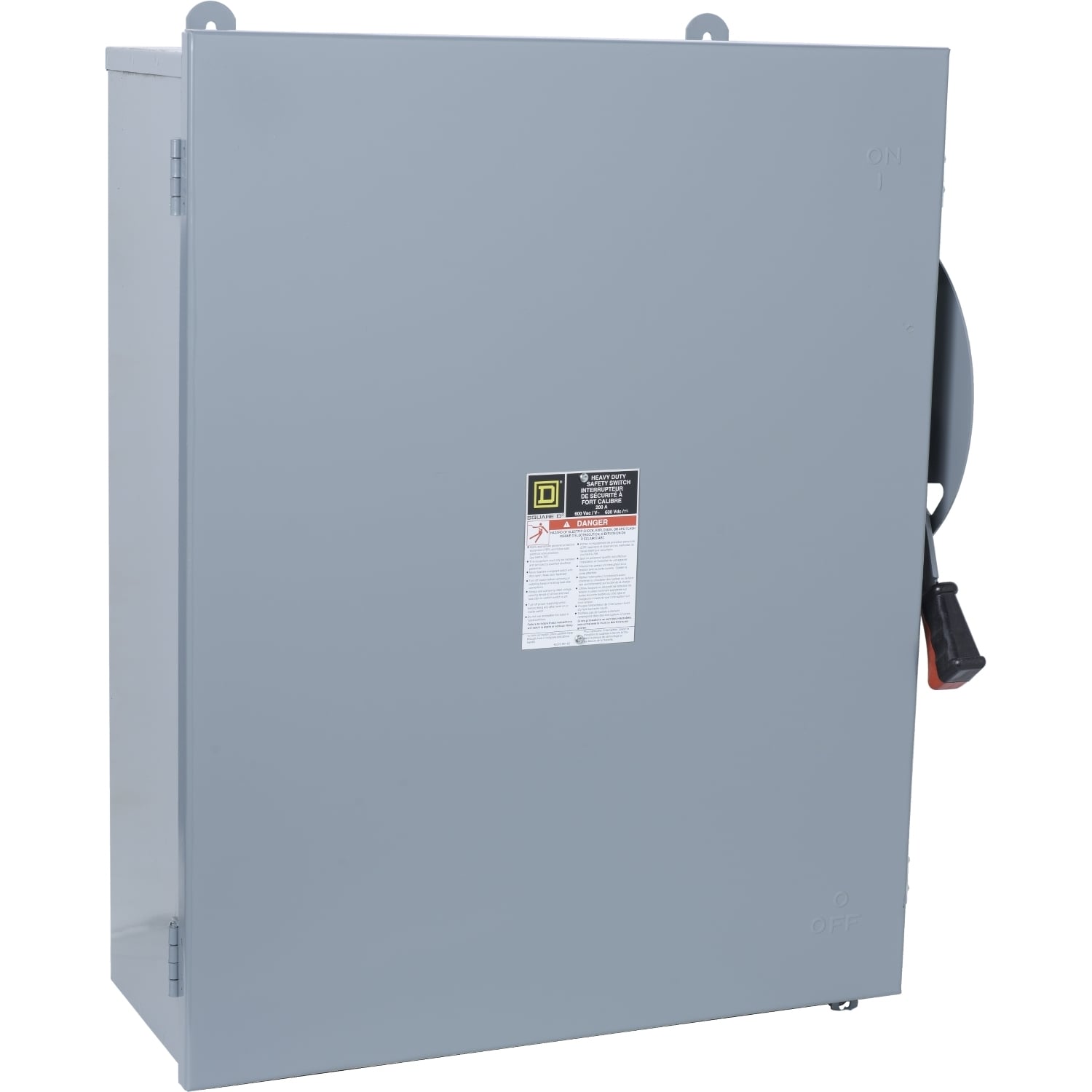 HU464AWK Non-Fusible Iceproof Rainproof Sleetproof Heavy Duty Disconnect Switch, 600 V AC/DC, 200 A, 50 hp, 150 hp, 4PST Contact, 4 Poles