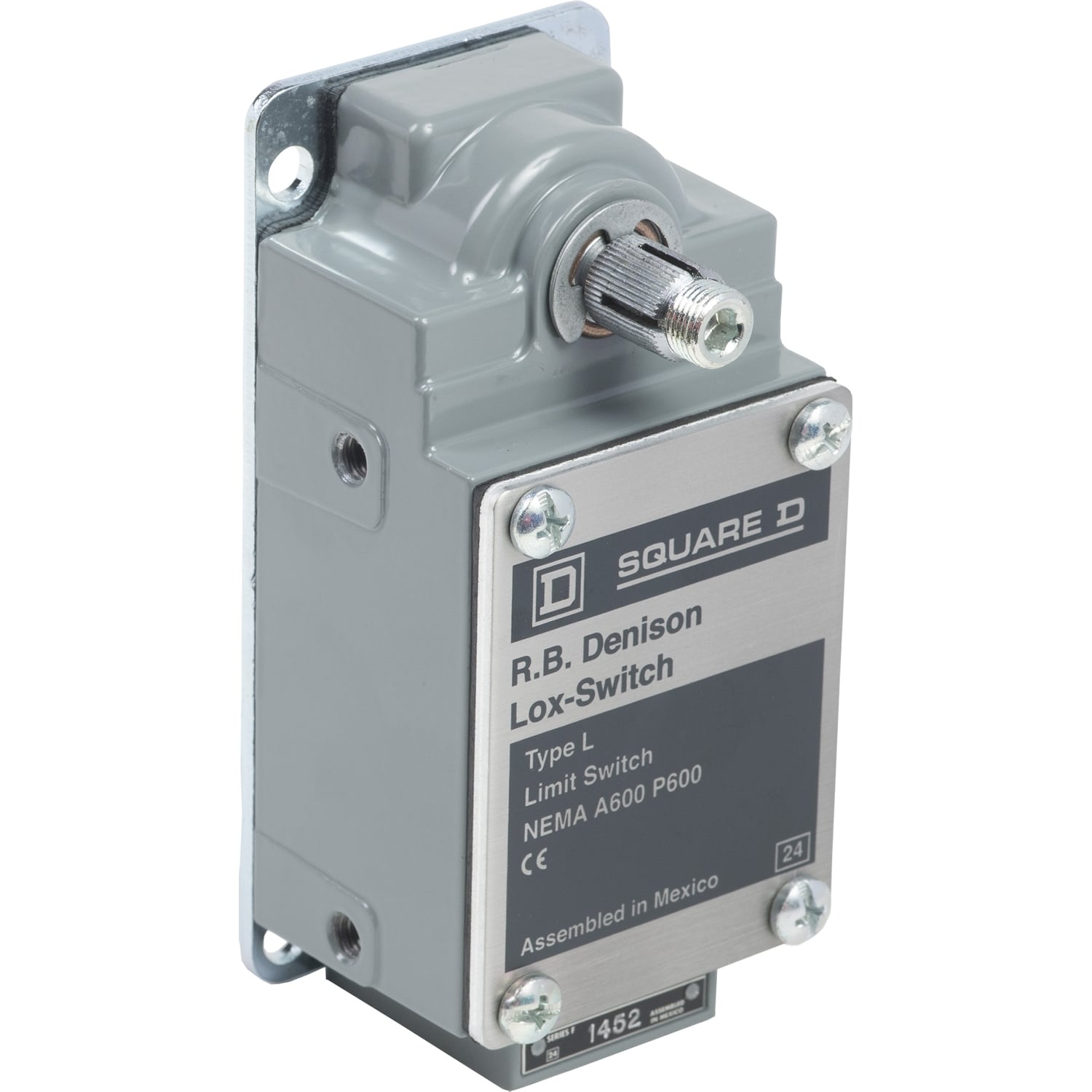 L100WNS2M26 Severe Duty Mill Limit Switch, 600 V, 10 A, 1NC+1NO, 2NO, Form XX DPST-NO-DB Contact, 2 Poles