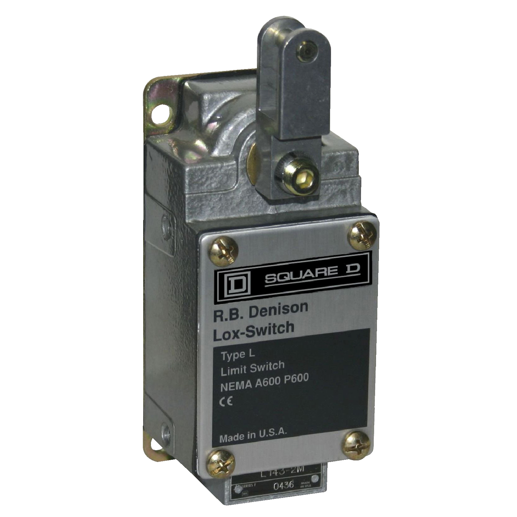 L1442M Severe Duty Mill Fixed Rotary Head Cable Pull Switch, 600 VAC, 20 A, 2 Poles, 1NO-1NC DPDT-DB Contact