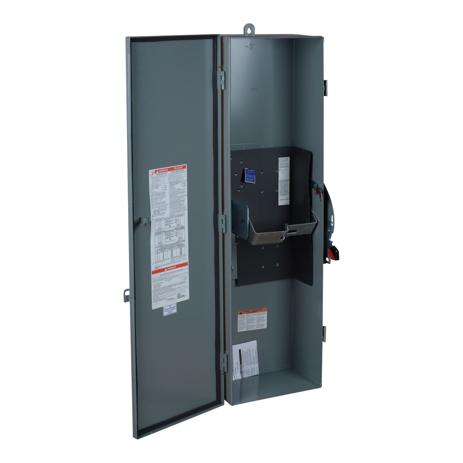 LA400AWK Standard Circuit Breaker Enclosure, 13-3/4 in W x 7-1/4 in D x 42-1/4 in H, NEMA 3R/12 NEMA Rating, Steel