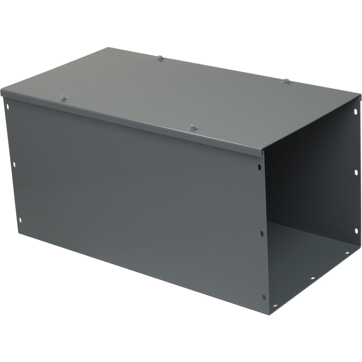 LDB122 Square-Duct Type LDB General Purpose Straight Length Wireway, 2 ft L x 12 in W x 12 in H, Hinged Cover, Steel