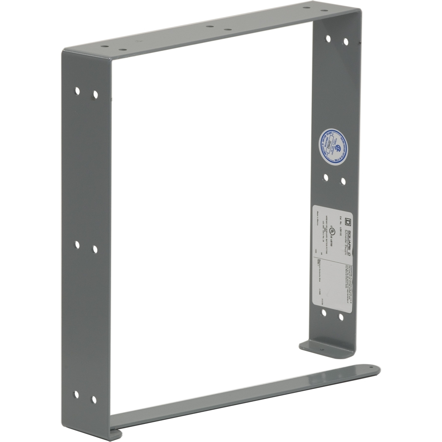 LDB12C Square-Duct Connector, 12 x 12 in, For Use With Type LDB 12 x 12 in NEMA 1 Wireway, Steel, Polyester Powder Coated