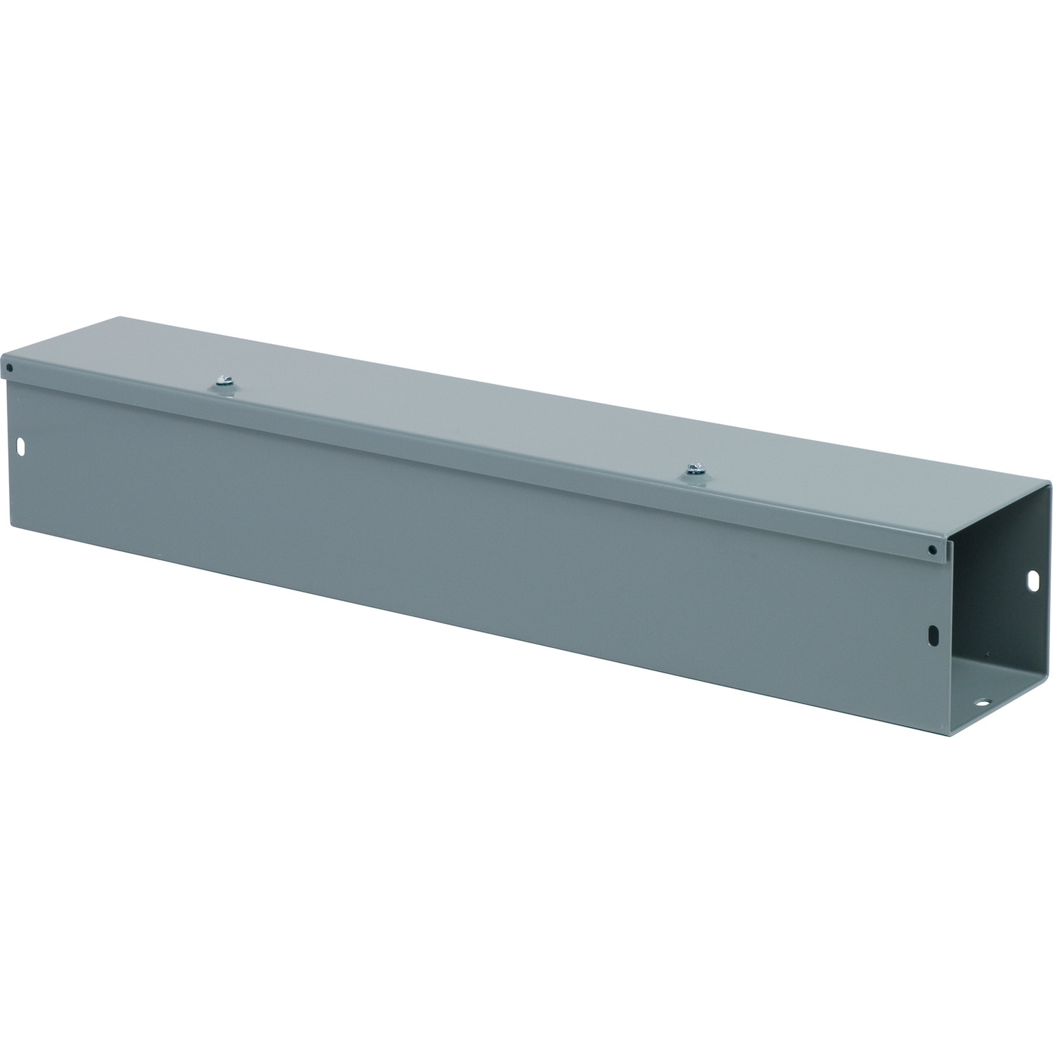 LDB42 Square-Duct Type LDB Straight Length Wireway, 2 ft L x 4 in W x 4 in H, Hinged Cover, Steel/Polyester