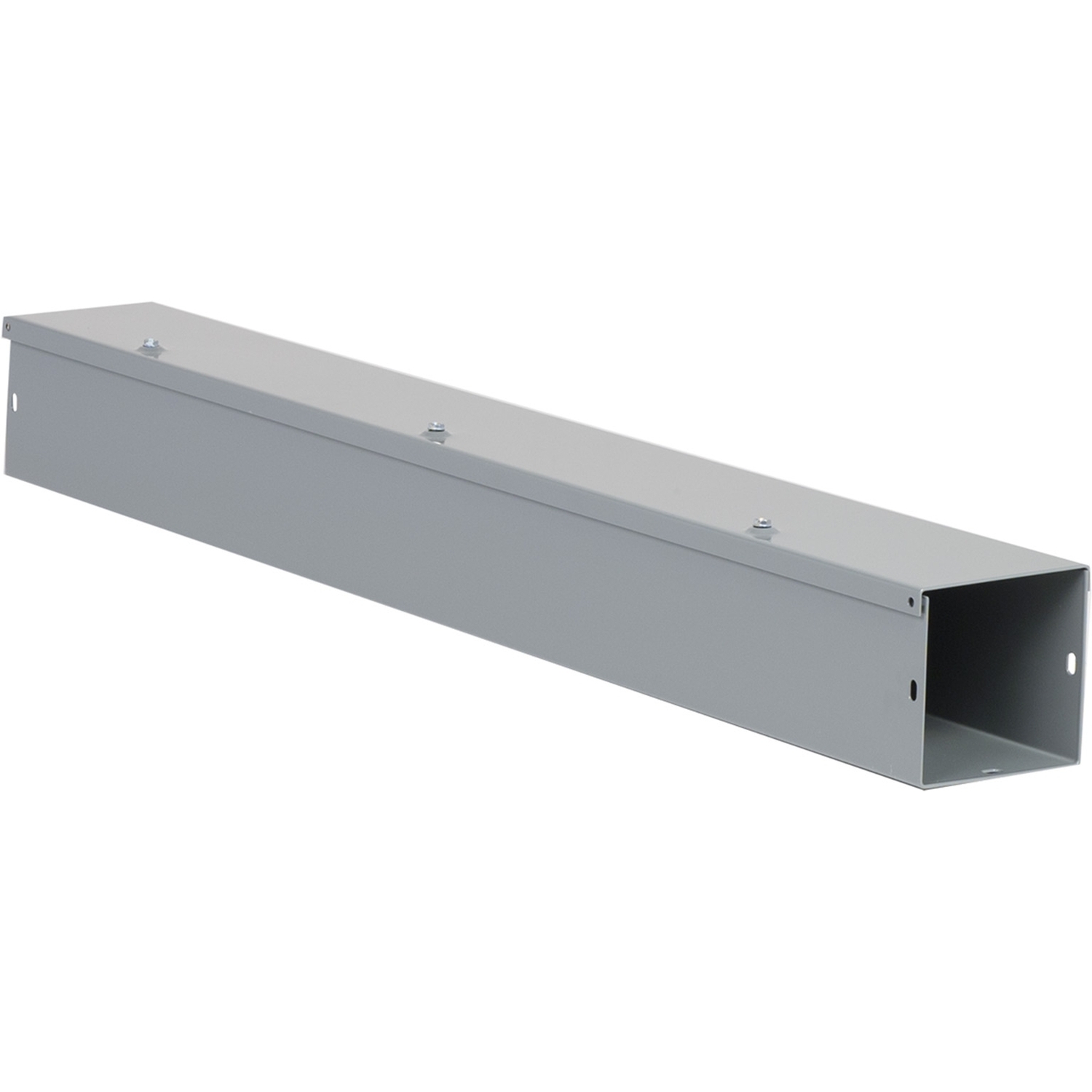 LDB43 Square-Duct Type LDB Straight Length Wireway, 3 ft L x 4 in W x 4 in H, Hinged Cover, Steel/Polyester