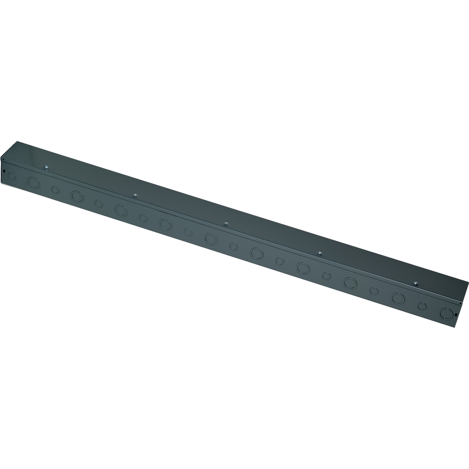 LDB45KO Square-Duct Type LDB Straight Length Wireway With Knockout, 5 ft L x 4 in W x 4 in H, Hinged Cover, Steel/Polyester