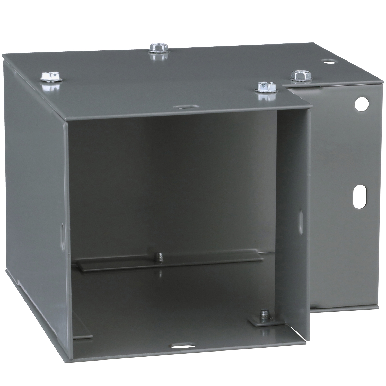 LDB490L Square-Duct Wireway Elbow, 4 in W x 4 in H, 90 deg Bend, Steel