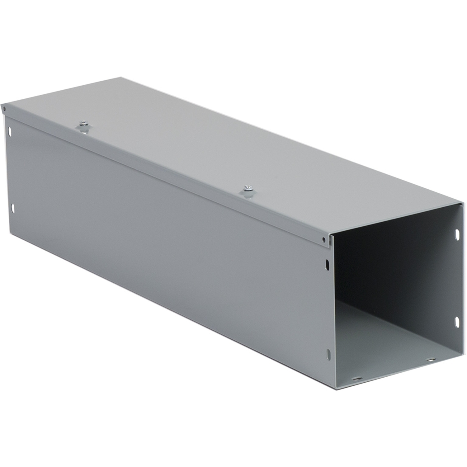 LDB62 Square-Duct Type LDB Straight Length Wireway, 2 ft L x 6 in W x 6 in H, Hinged Cover, Steel/Polyester