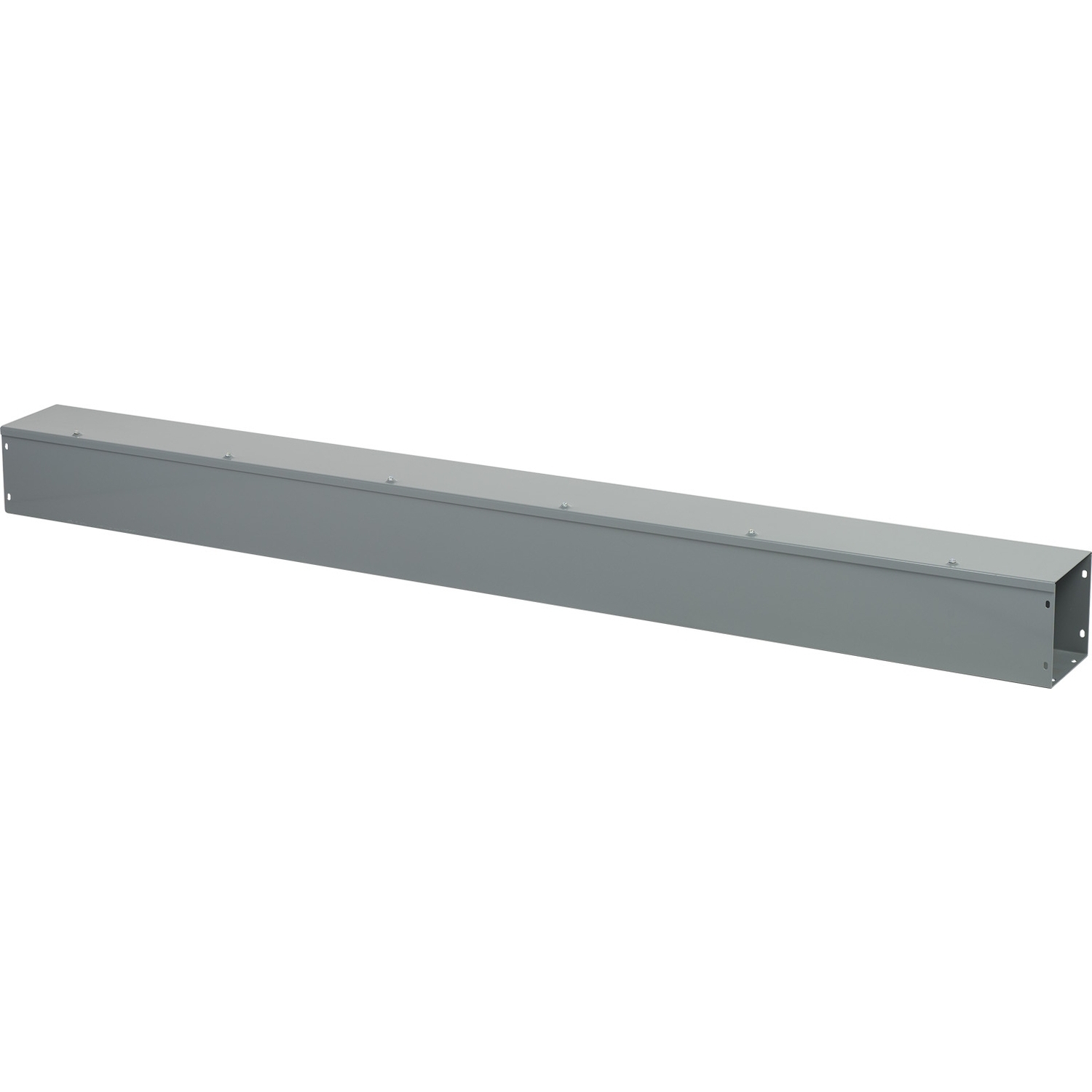 LDB66 Square-Duct Type LDB Straight Length Wireway, 6 ft L x 6 in W x 6 in H, Hinged Cover, Steel/Polyester