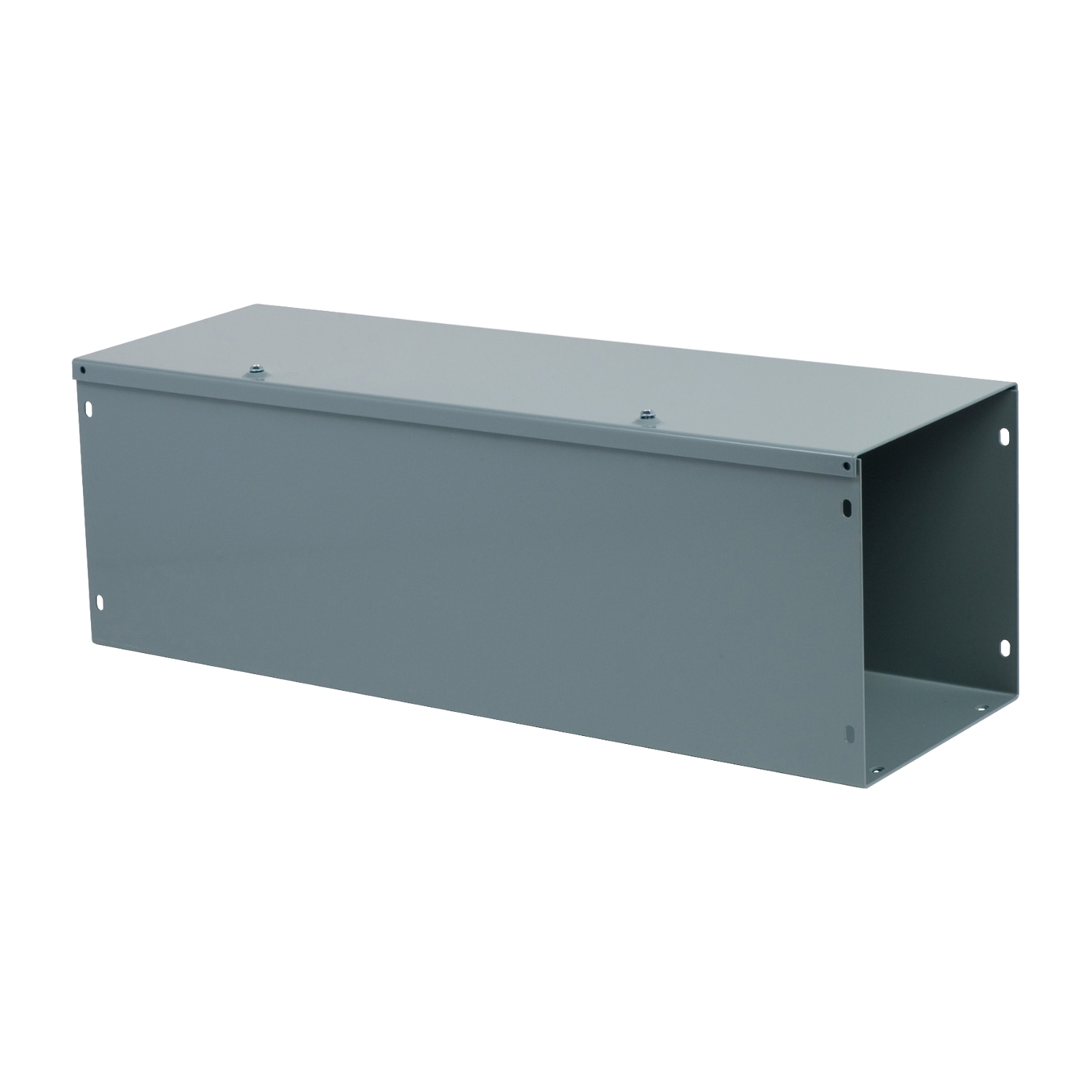 LDB82 Square-Duct Type LDB Straight Length Wireway, 2 ft L x 8 in W x 8 in H, Hinged Cover, Steel