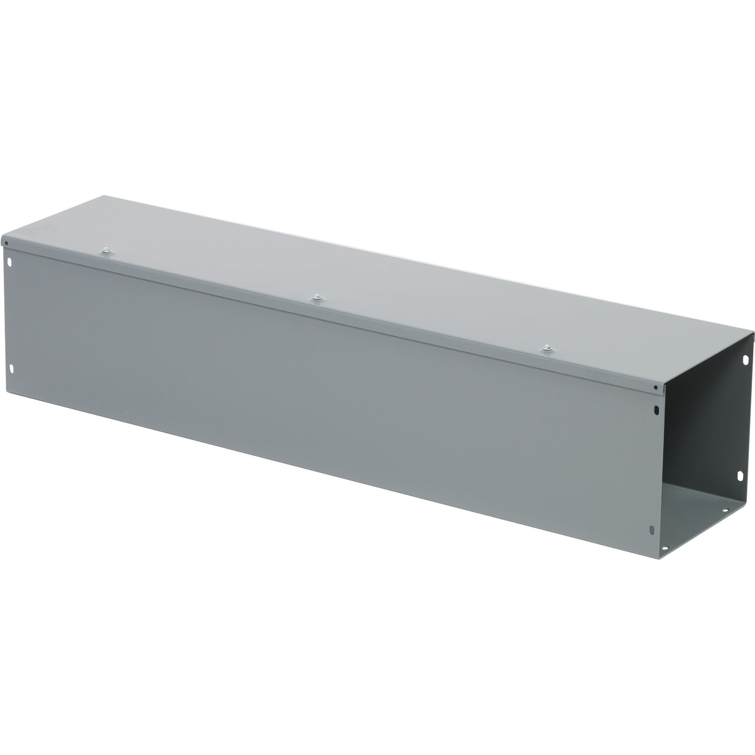 LDB83 Square-Duct Type LDB Straight Length Wireway, 3 ft L x 8 in W x 8 in H, Hinged Cover, Steel