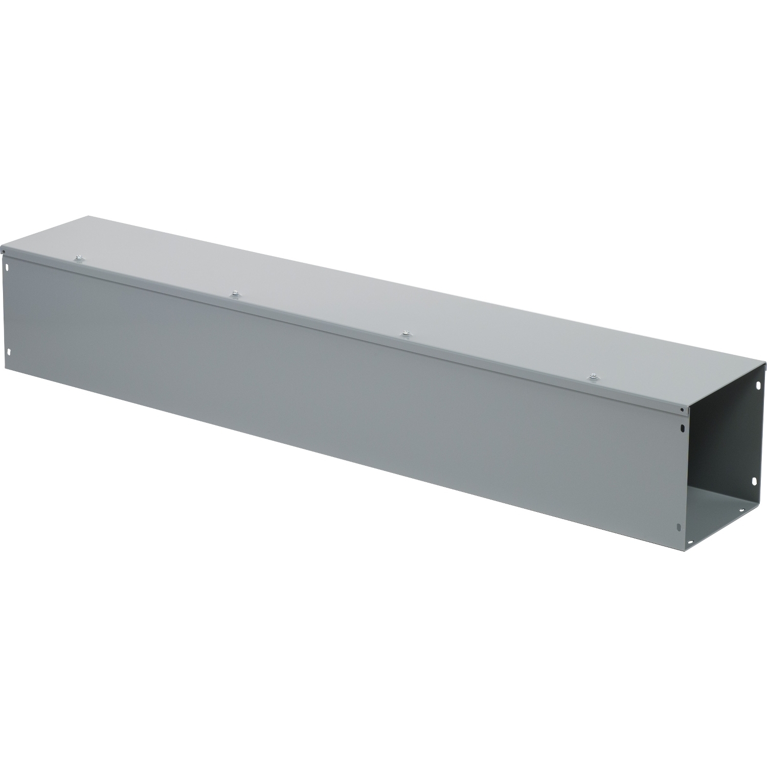LDB84 Square-Duct Type LDB Straight Length Wireway, 4 ft L x 8 in W x 8 in H, Hinged Cover, Steel/Polyester