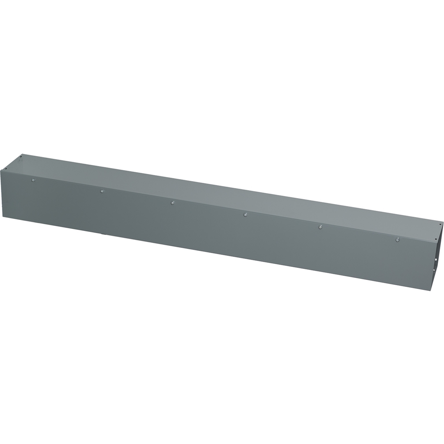 LDB86 Square-Duct Type LDB Straight Length Wireway, 6 ft L x 8 in W x 8 in H, Hinged Cover, Steel/Polyester