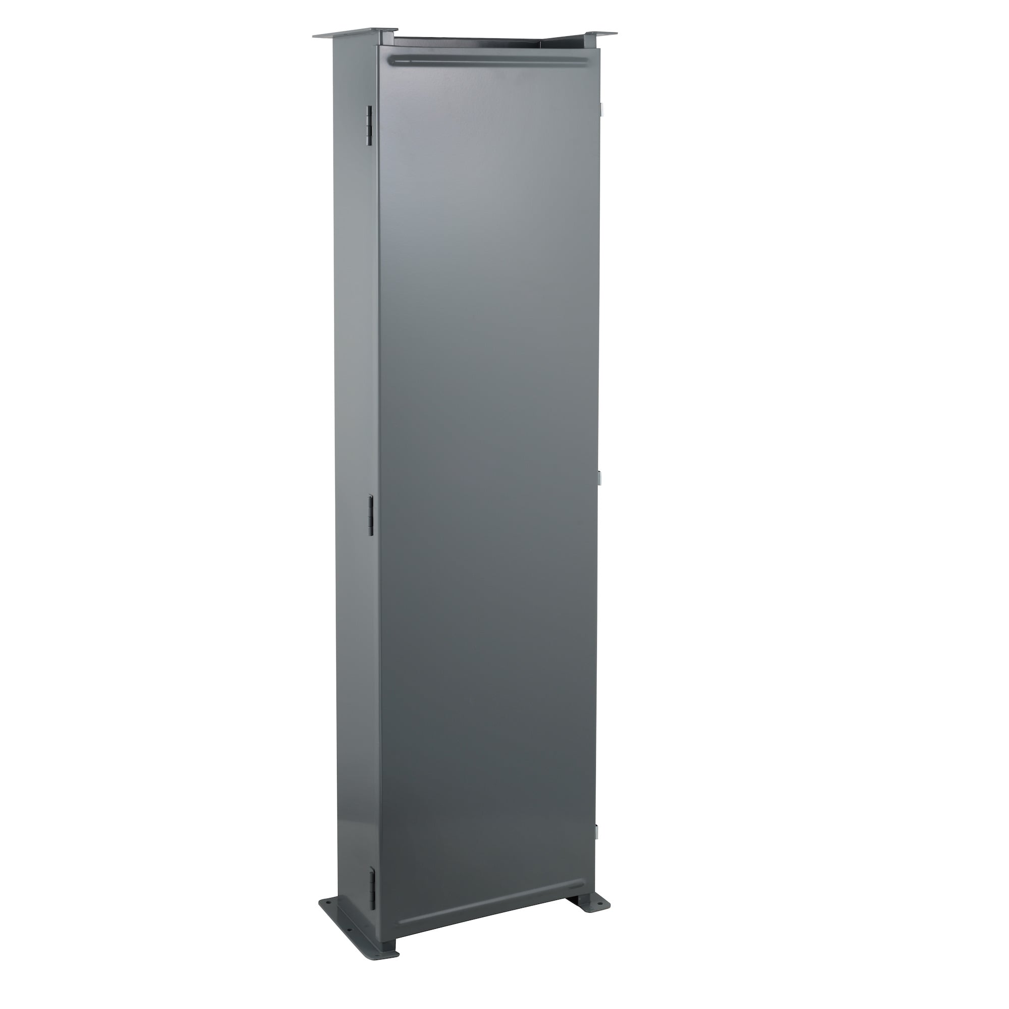 LJB1264 Oiltight Straight Length Lay-In Wireway, 4 ft L x 12 in W x 6 in H, Hinged/Gasketed Cover, 14 ga Steel