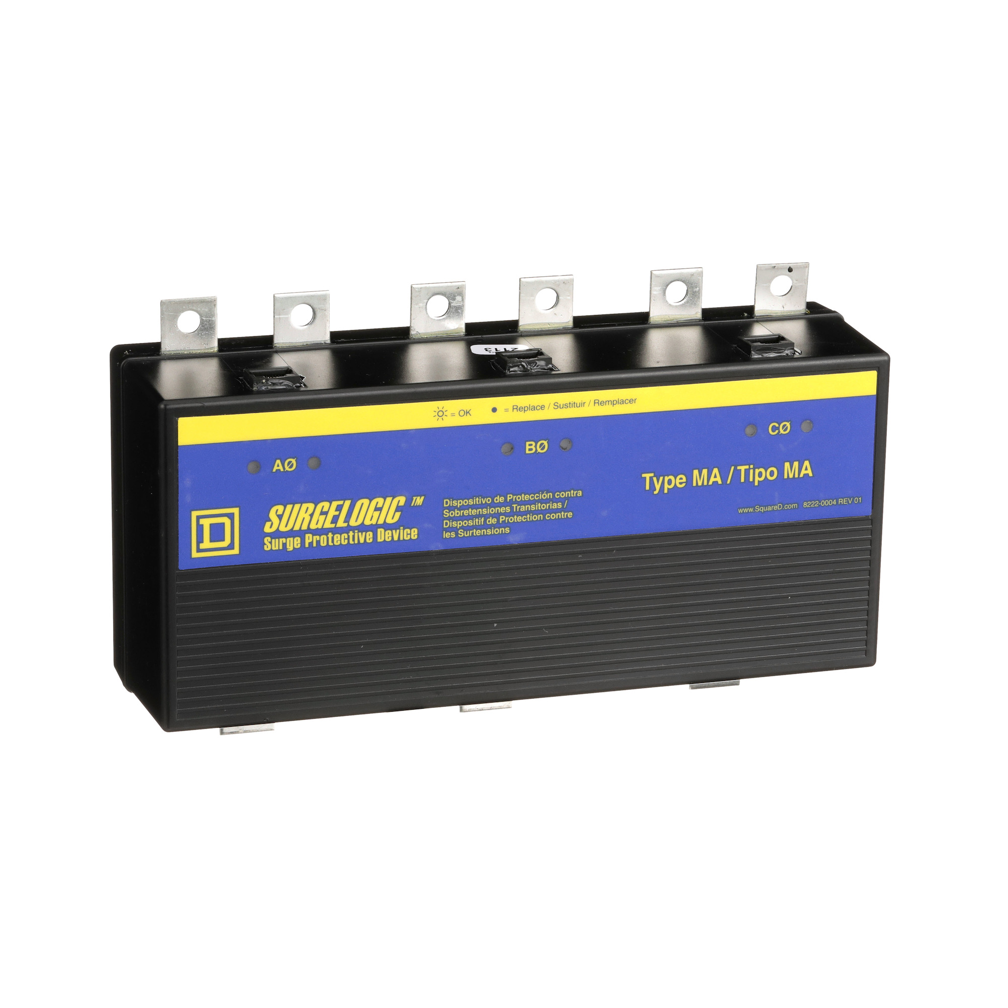 MA4IBA12 Surgelogic Type MA Surge Protection Module, 480Y/277 V AC, 3 Poles, 200 kA SCCR, 3 Phase