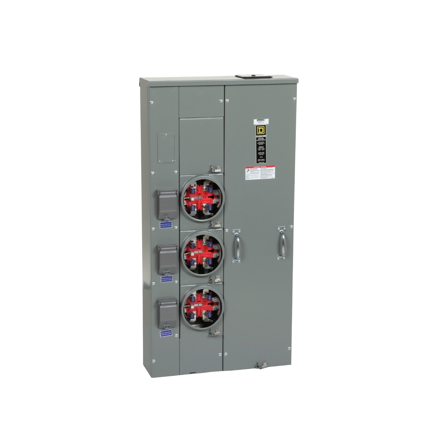 MPH33125 MP Meter Pak Meter Center, 125 Amp, 1 Phase, Ringless, Horn, 5 Jaw, 3 Socket, OH, UG, 240V