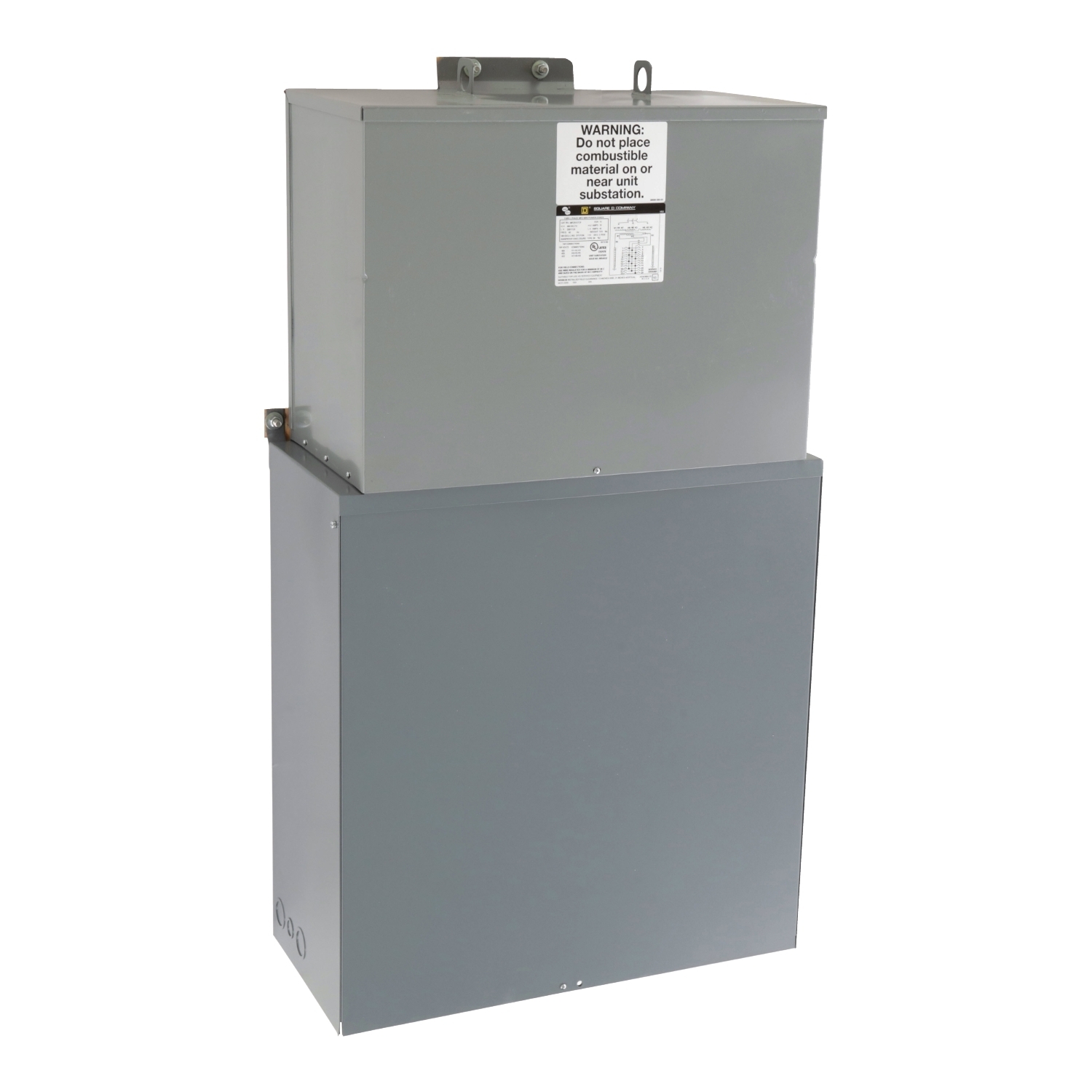 MPZB15T2F Mini Power-Zone Sealed Transformer, 480 V Primary, 208Y/120 V Secondary, 15 kVA, 3 Phase
