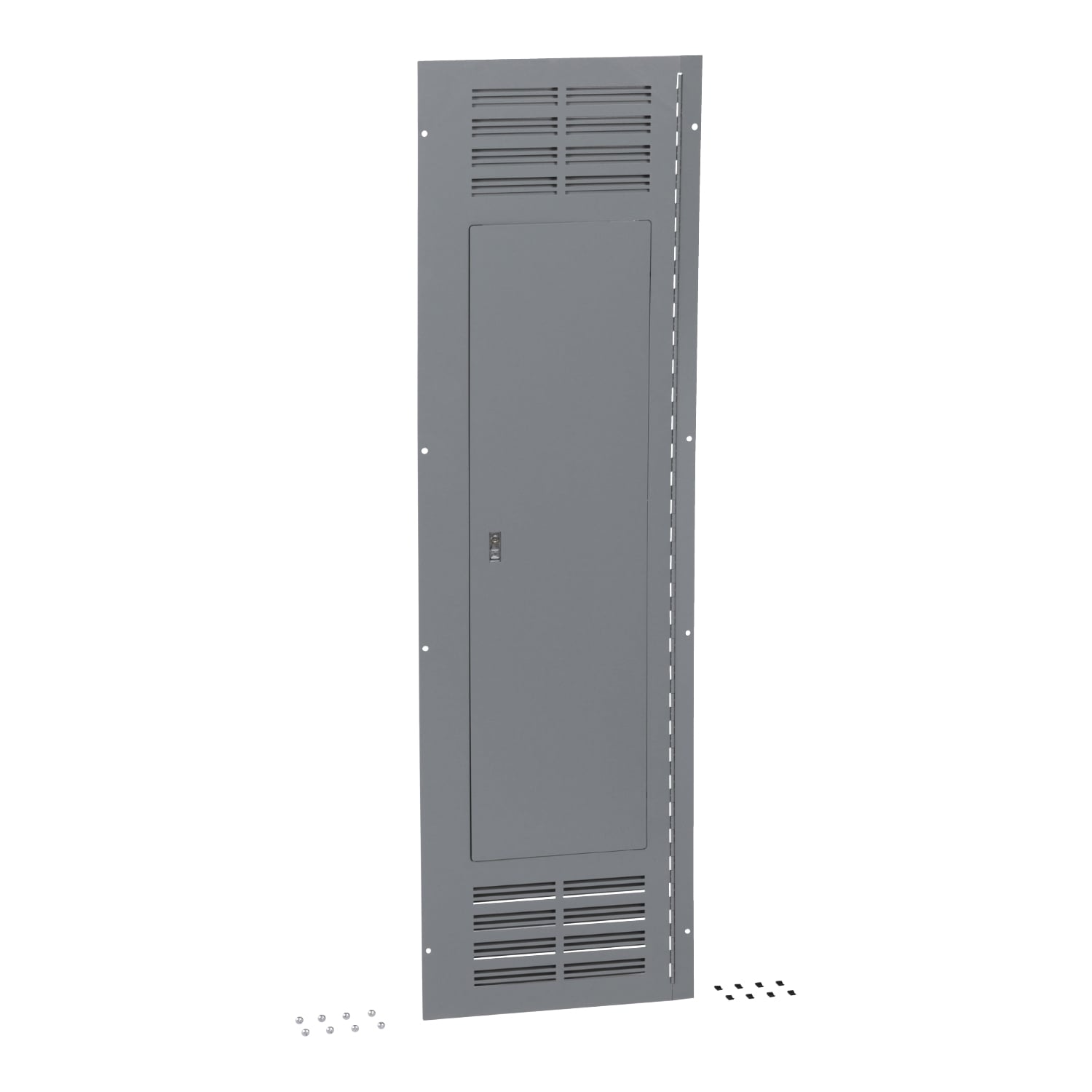NC68VSHR Hinged Ventilated Trim Front, 68 in L x 26 in W, For Use With NQ/NF Series Main Lug, Main Circuit Breaker and NF Series Main Circuit Breaker Panelboard, Steel, Surface Mount