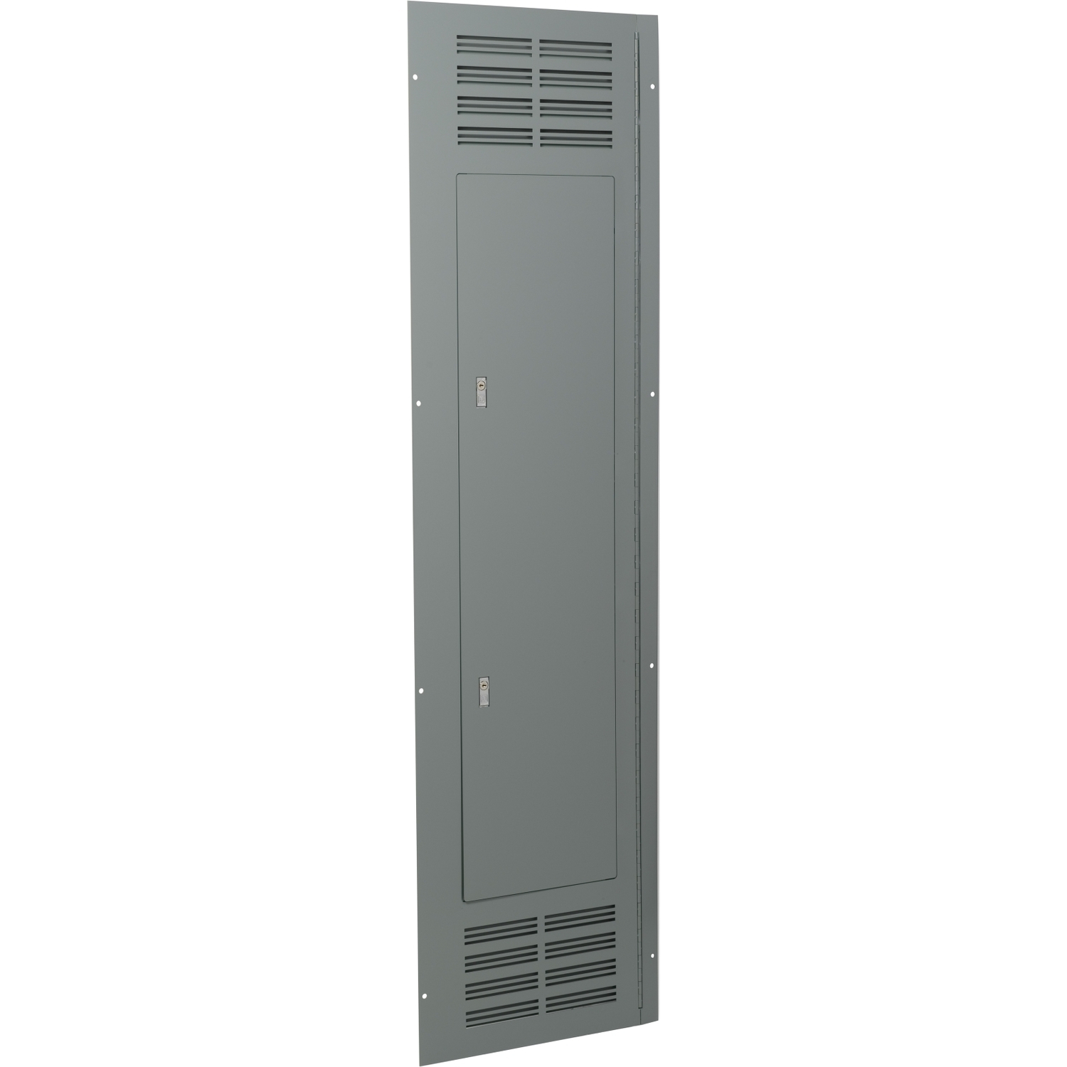 NC74VSHR Hinged Ventilated Trim Front, 74 in L x 20 in W, For Use With NQ/NF Series Circuit Breaker Panelboard, Steel, Surface Mount